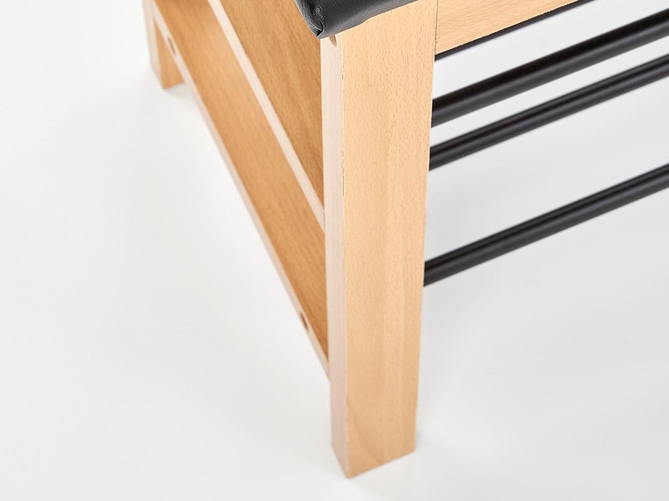 Cipőtároló Houston 967 (Tömörfa + Fekete)