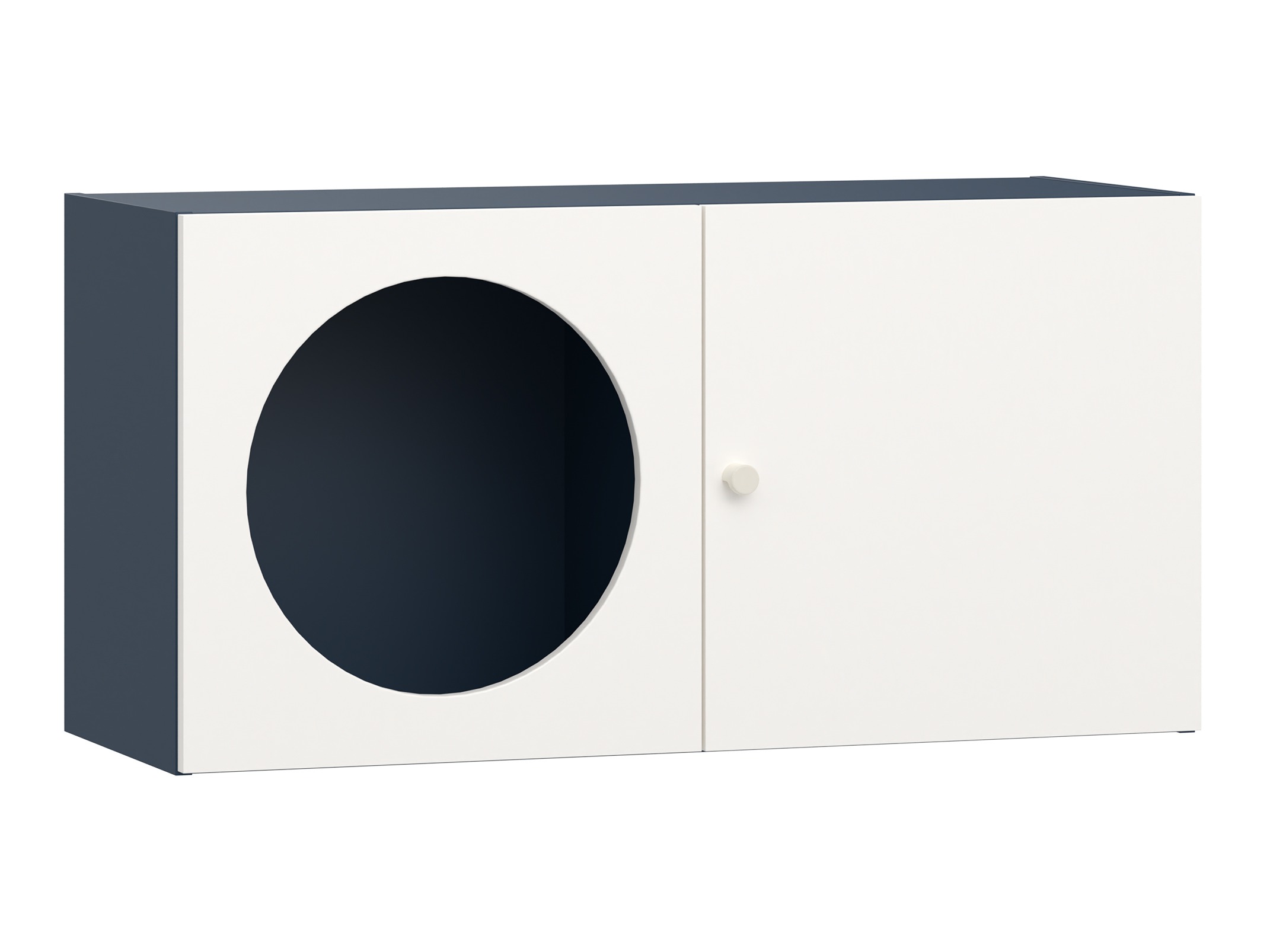 Fali szekrény Tornolo 108 (Indigó + Fehér)