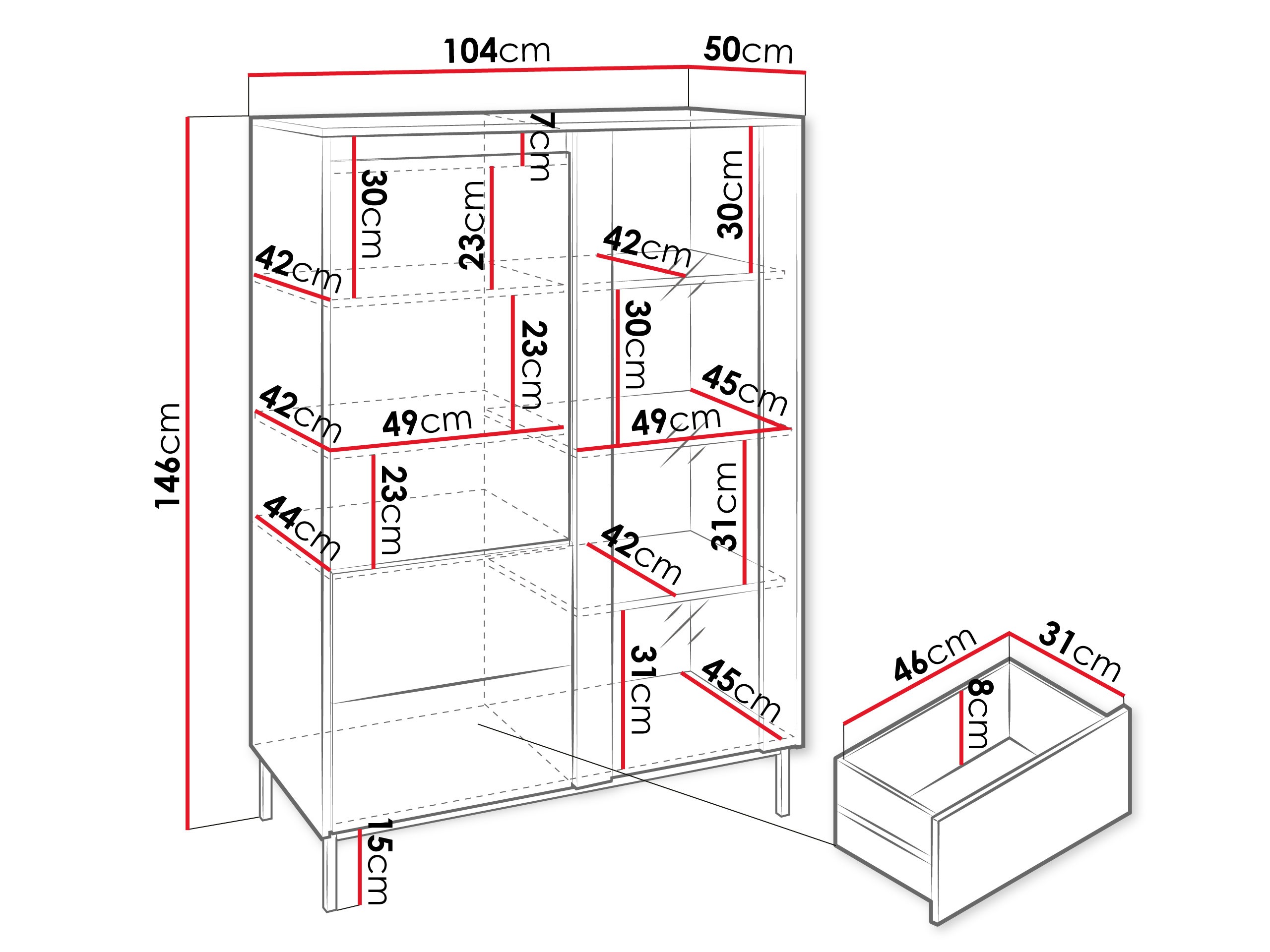 Könyvespolc SH11300