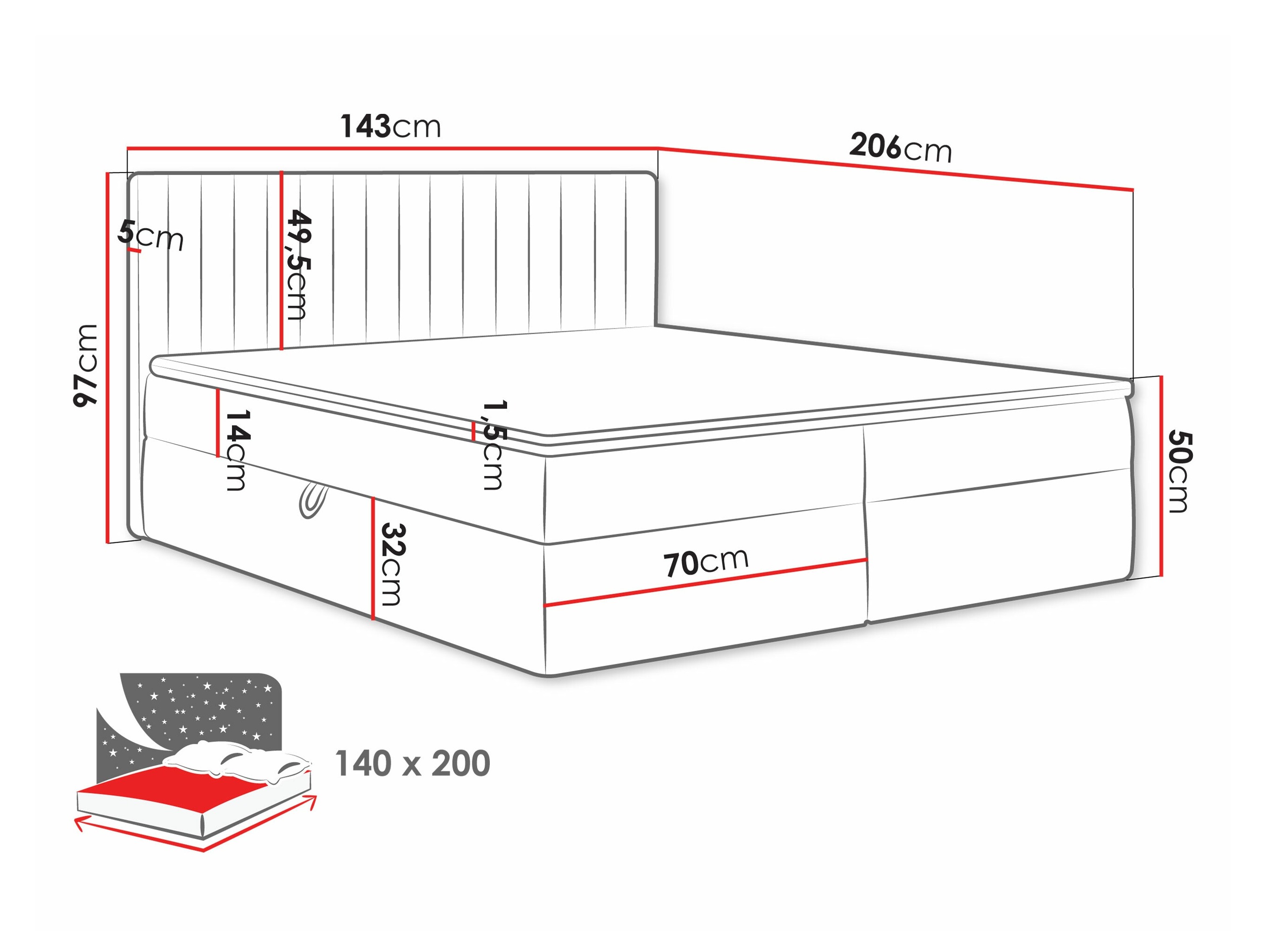 Kontinentális ágy SH11299 sérült csomagolással
