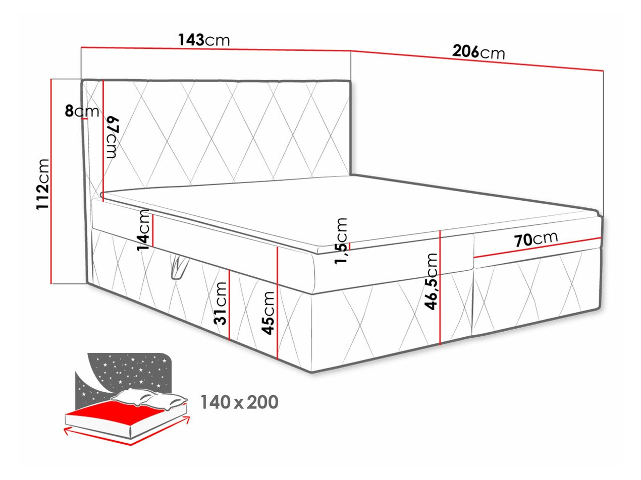 Kontinentális ágy SH11303
