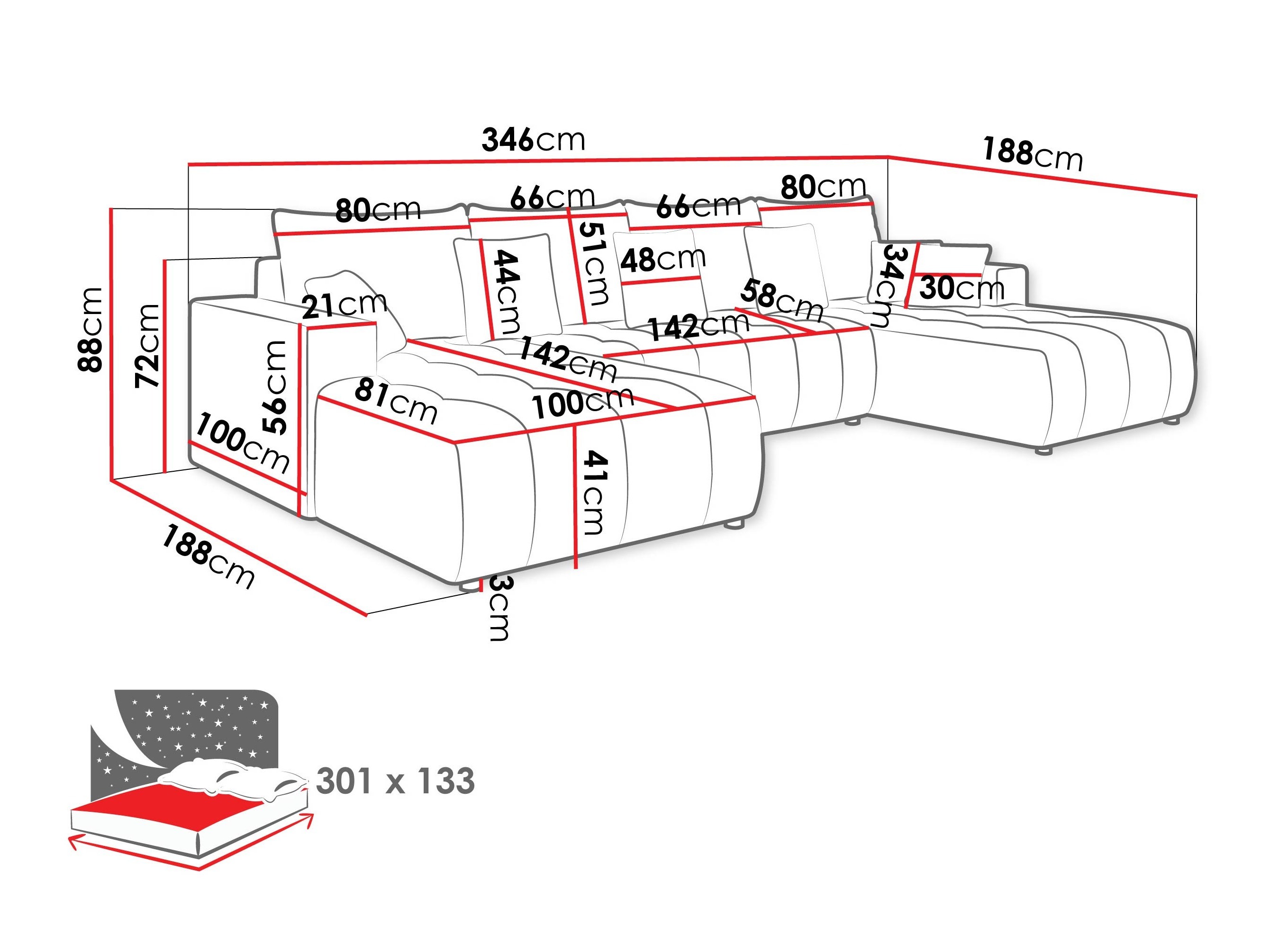 Sarokkanapé SH11307