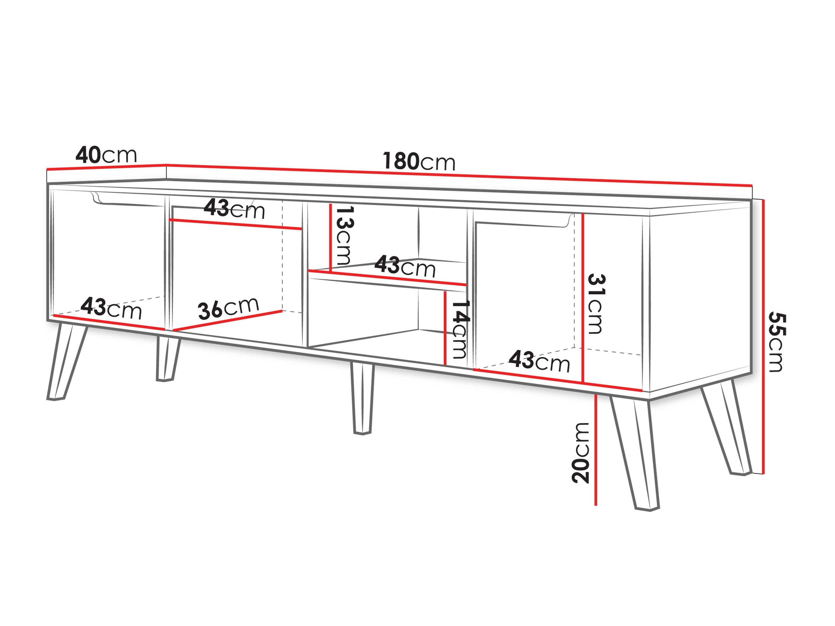 TV-állvány Elbtive 101 (Kasmír)