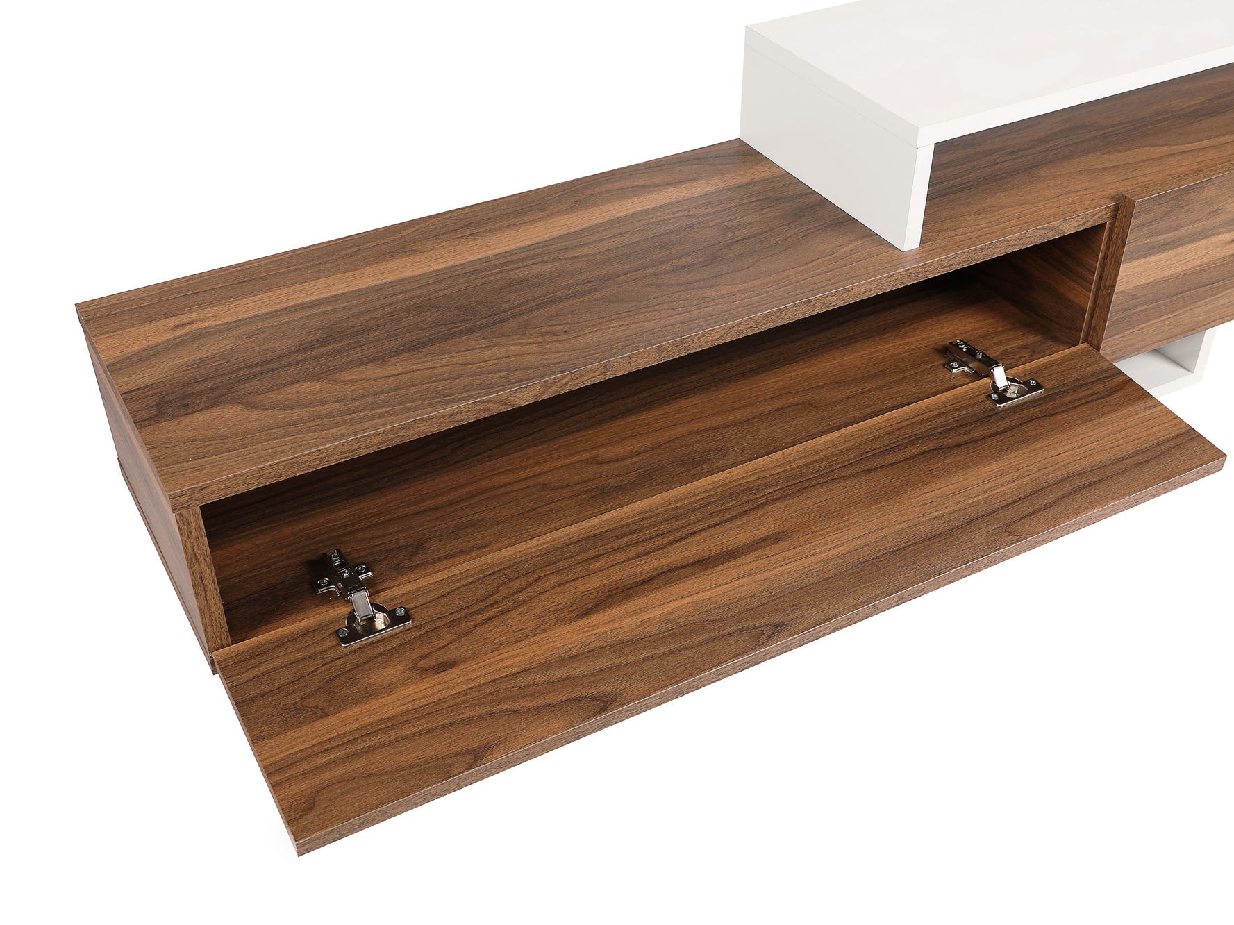 TV-állvány Kailua 998 (Tikfa + Fehér)