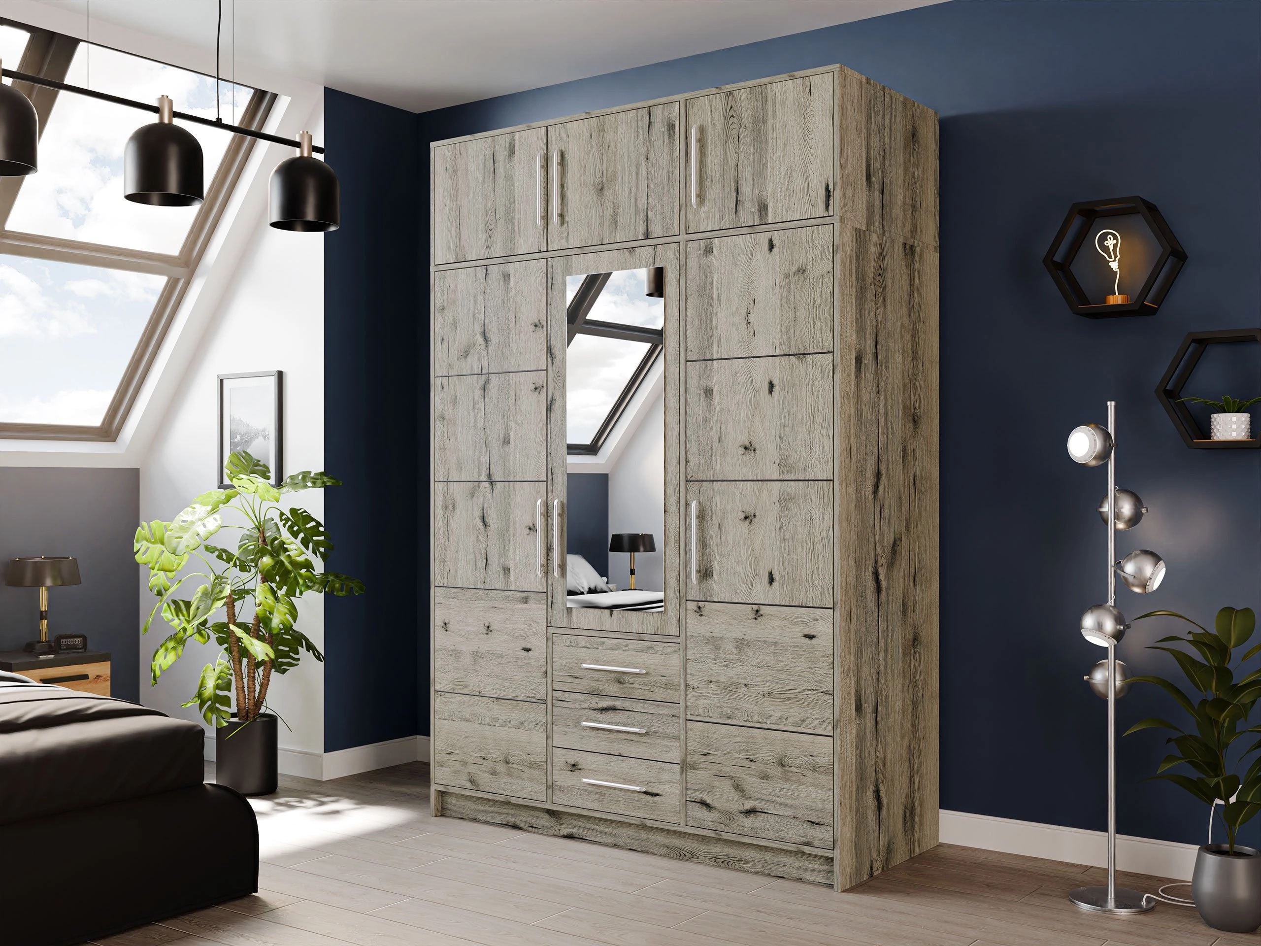 Gardróbszekrény Dortivu 153 (Wellingtoni tölgy)