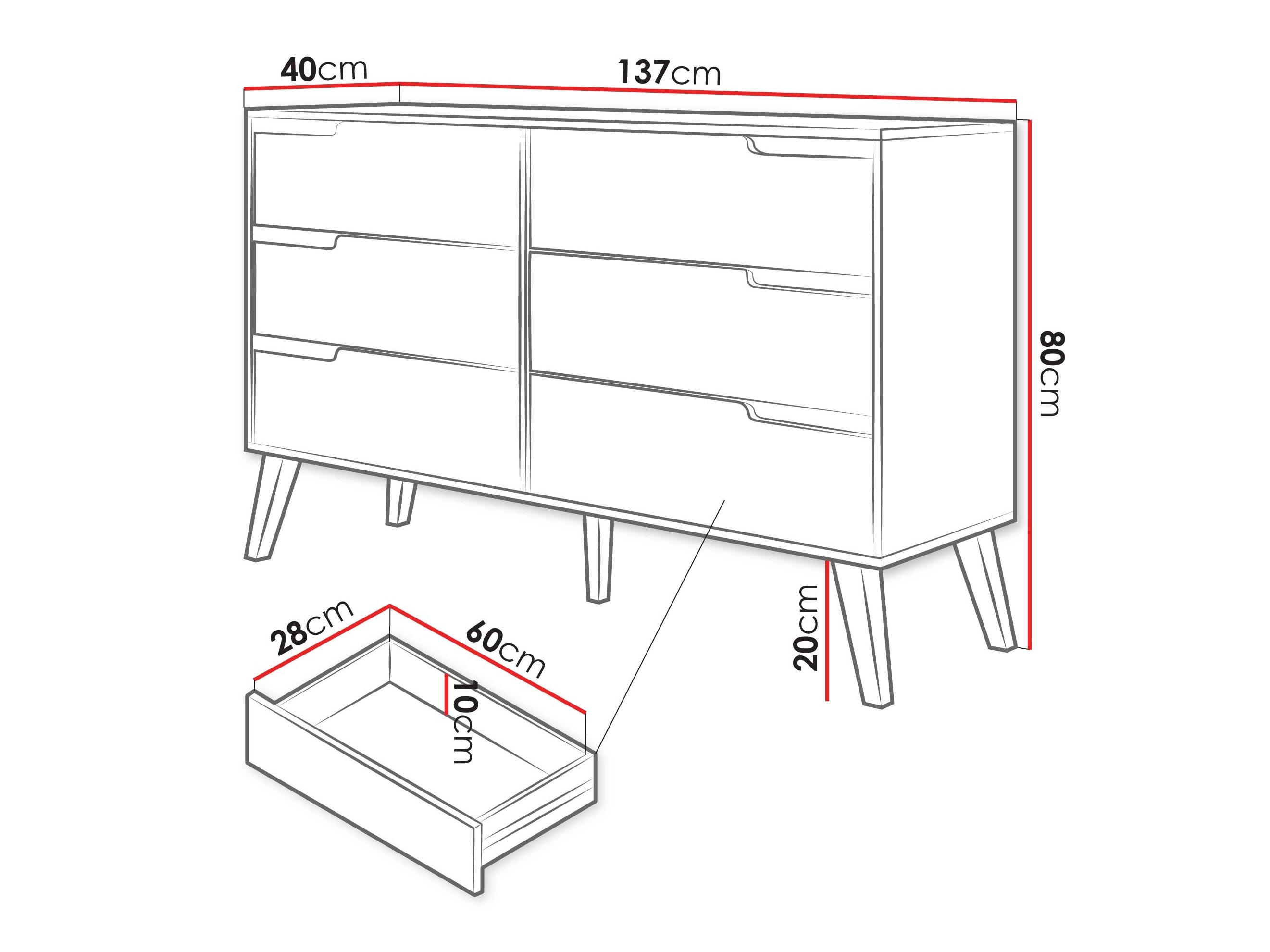 Komód Elbtive 103 (Kasmír)