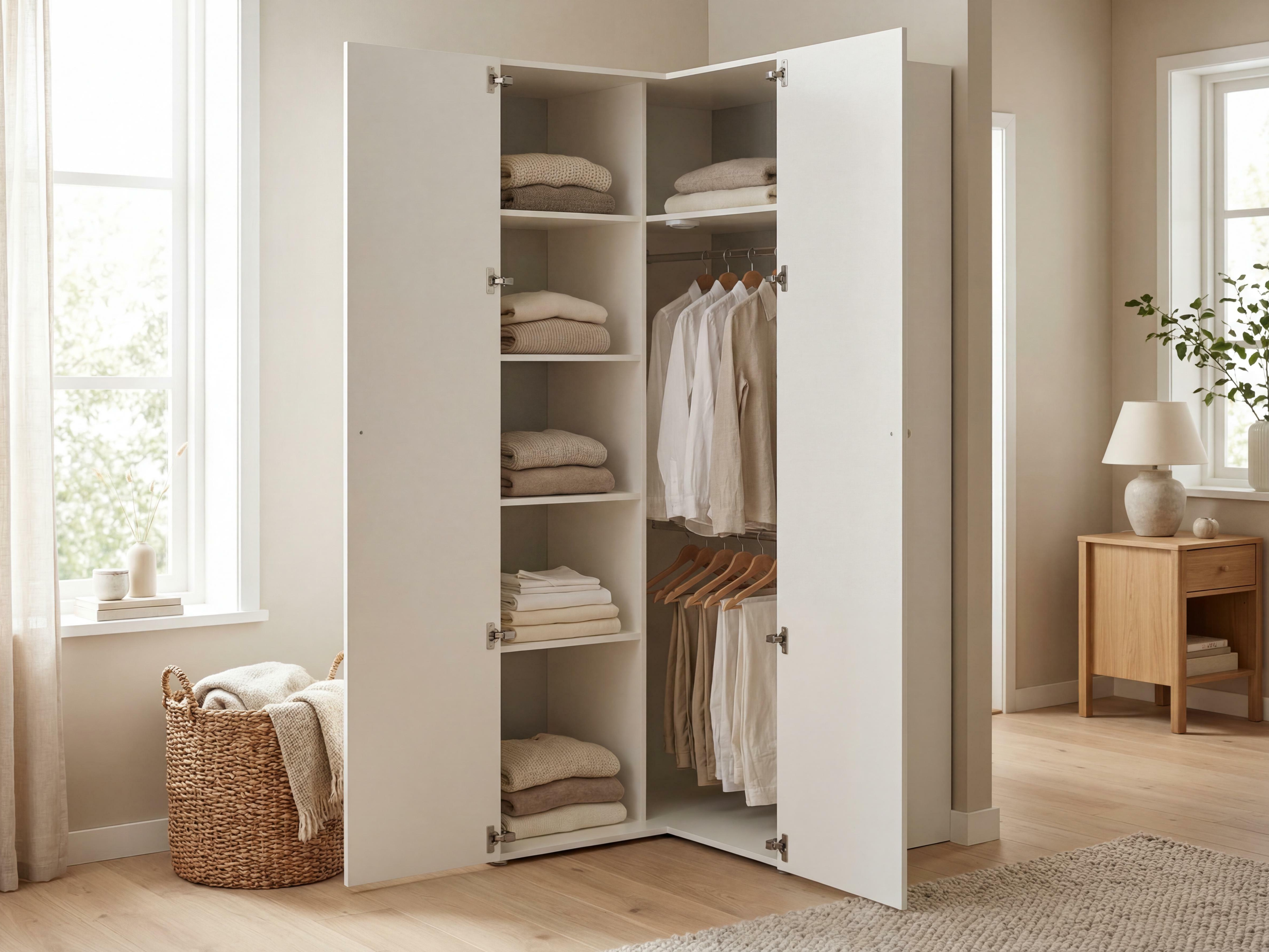 Sarokszekrény Tornolo 113 (Fehér + Szürke)