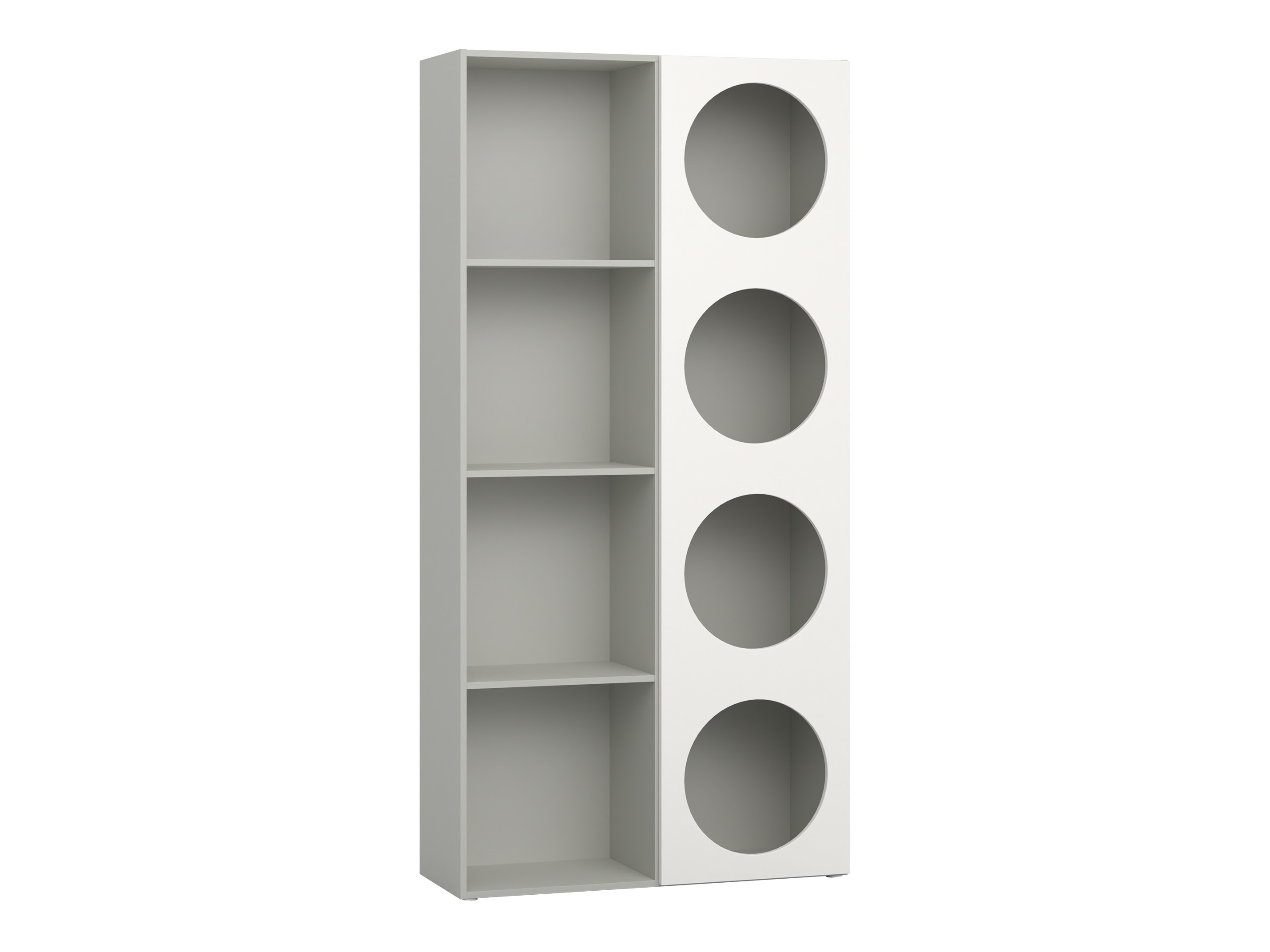 Könyvespolc Tornolo 117 (Szürke + Fehér)