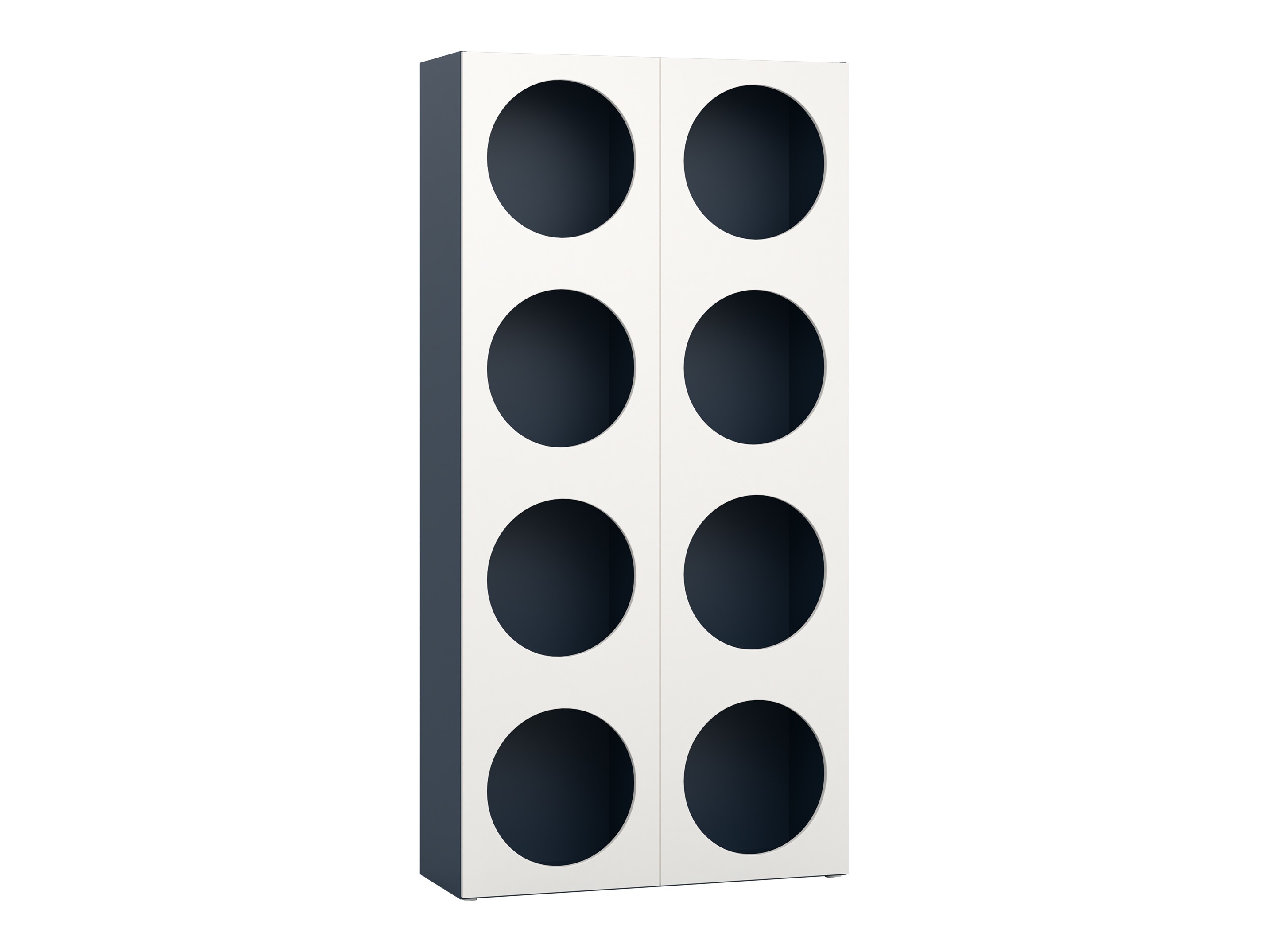 Könyvespolc Tornolo 118 (Indigó + Fehér)