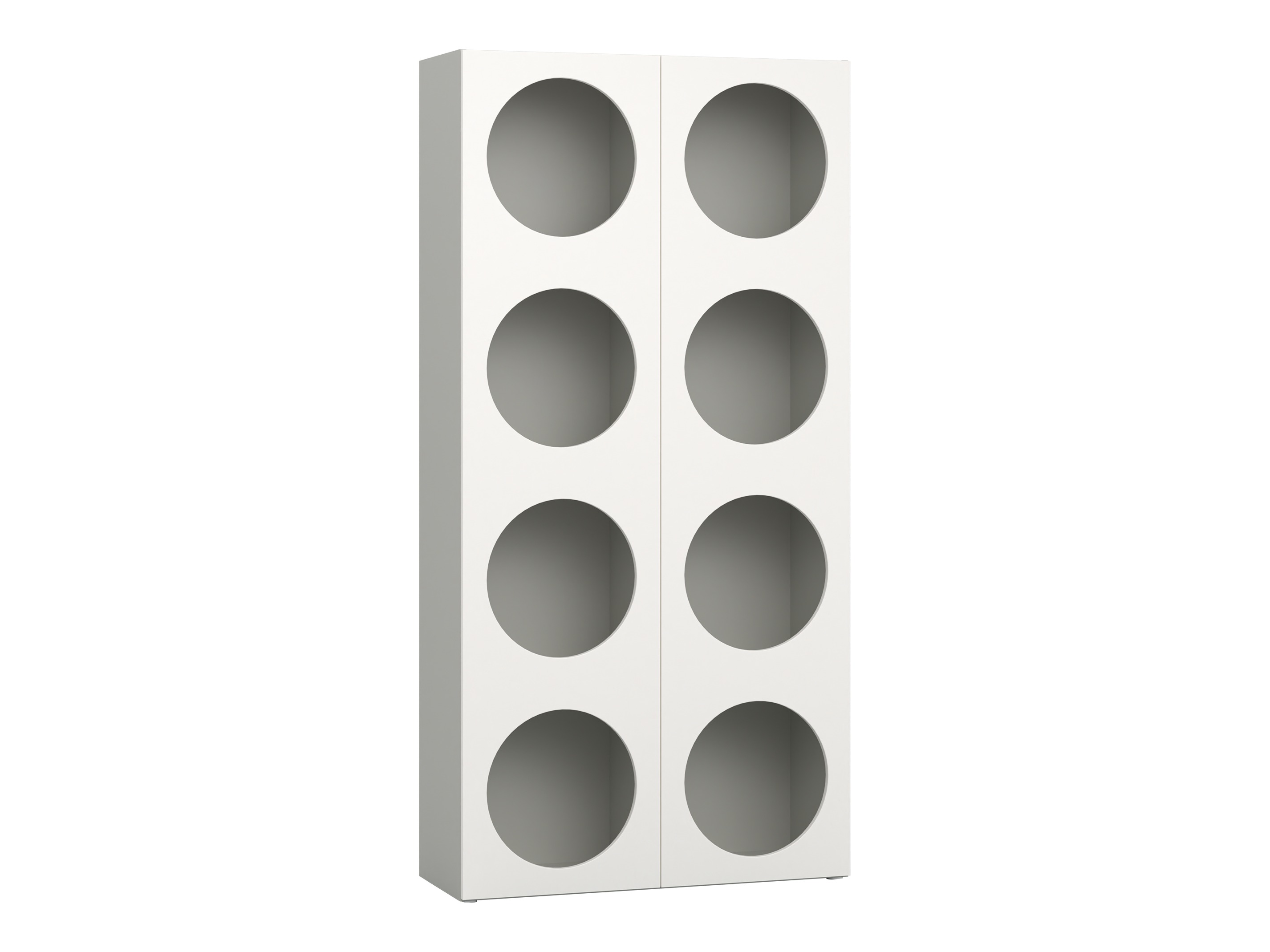 Könyvespolc Tornolo 118 (Szürke + Fehér)