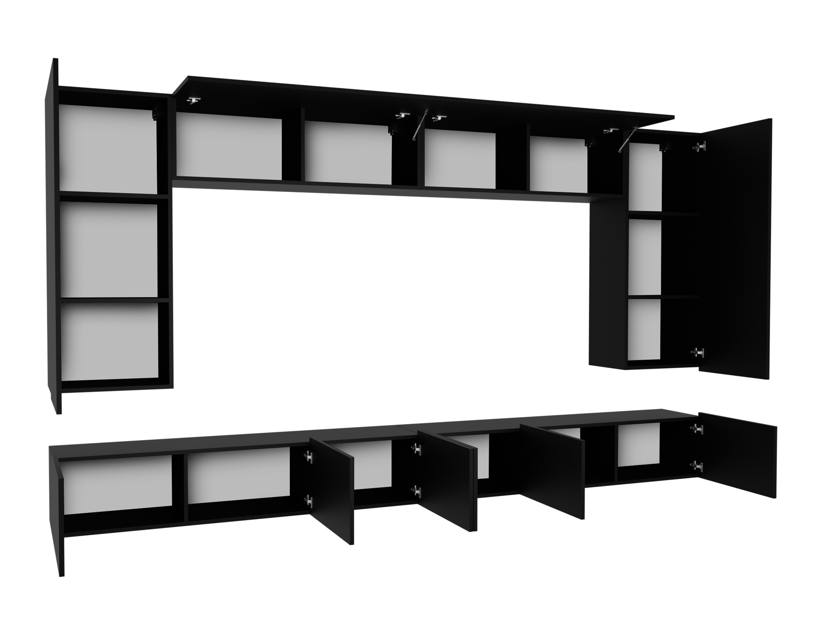 Nappali szett Remus XIII (Fehér + Fényes fehér)