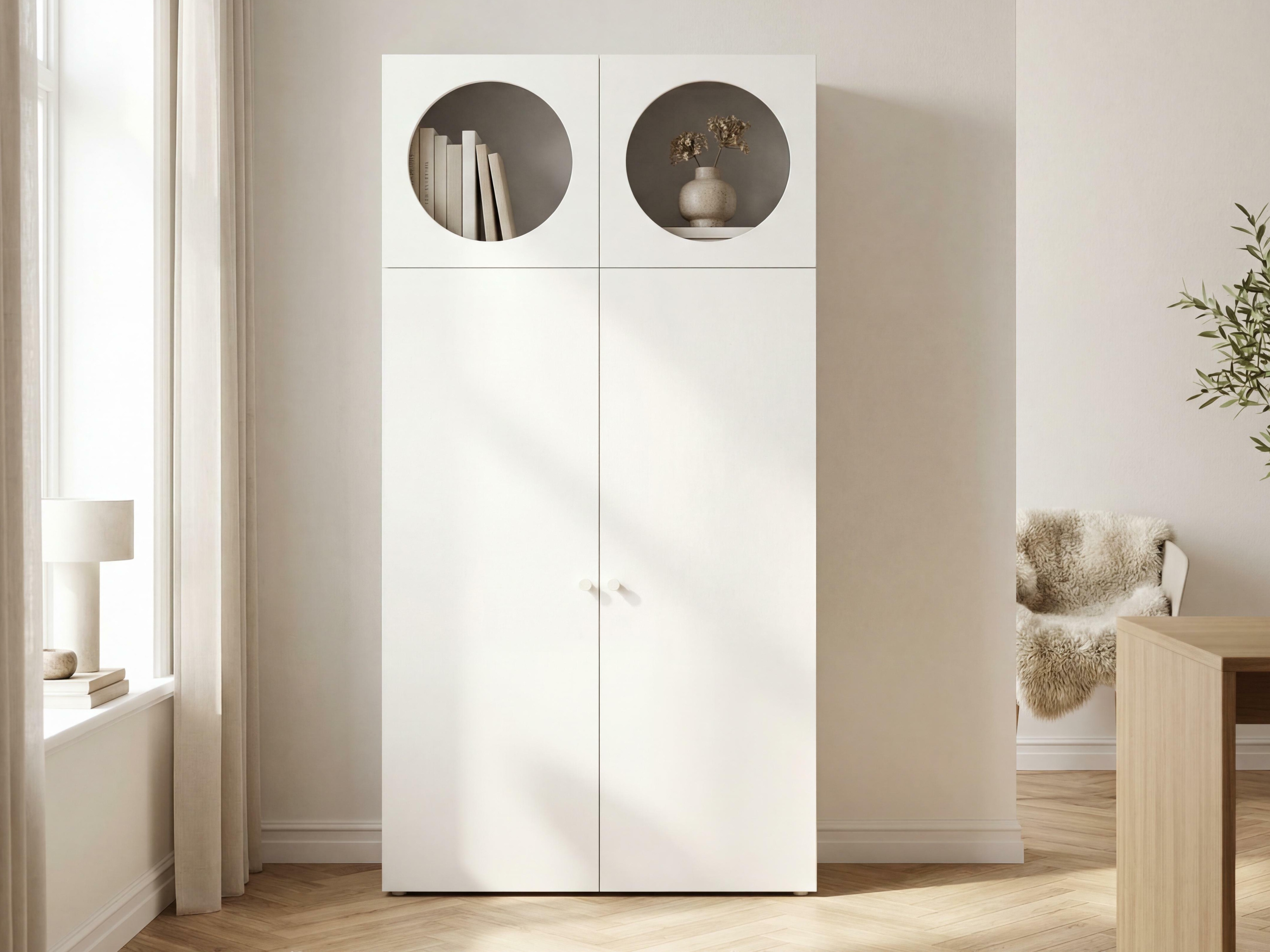 Könyvespolc Tornolo 119 (Szürke + Fehér)