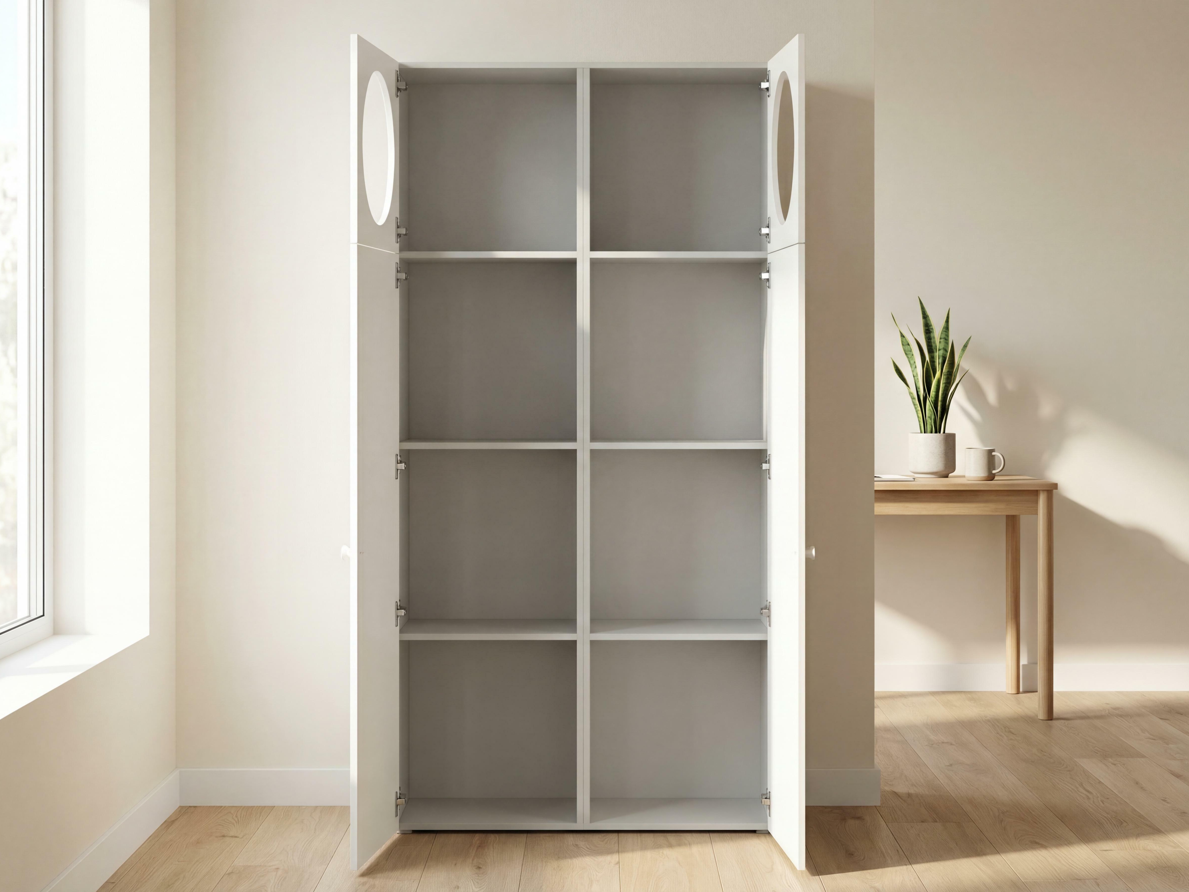 Könyvespolc Tornolo 119 (Szürke + Fehér)