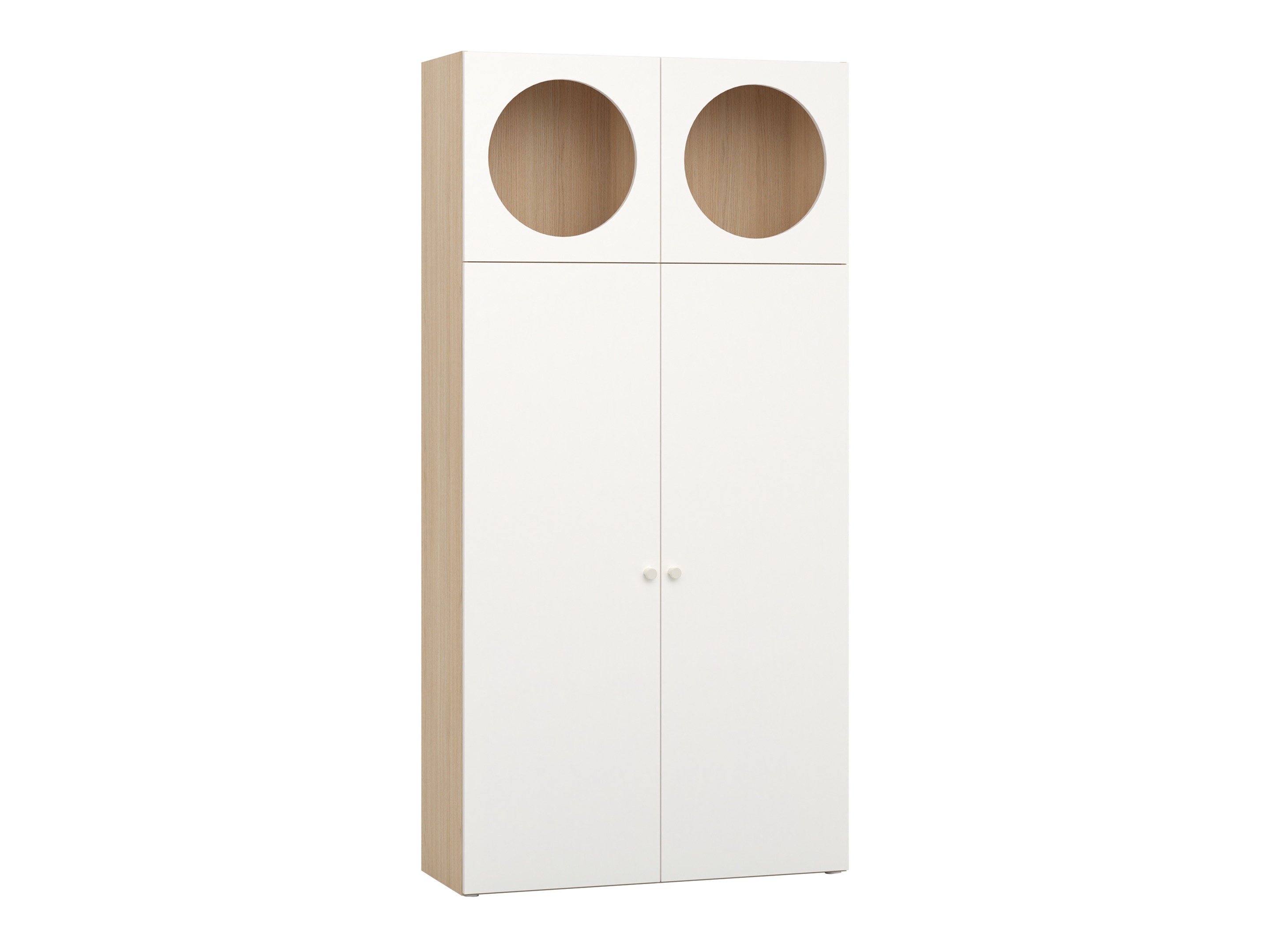 Könyvespolc Tornolo 119 (Világos tölgy + Fehér)