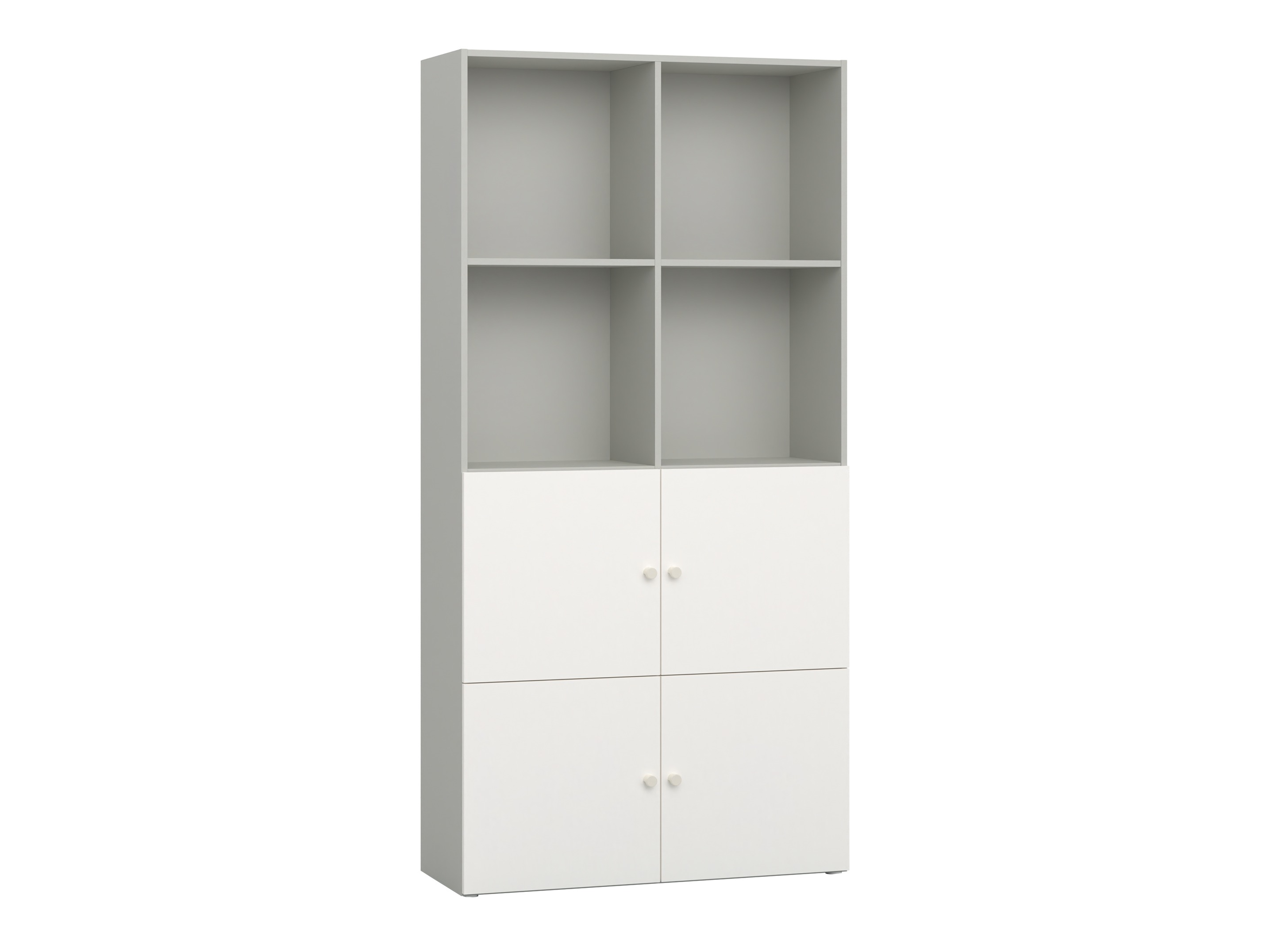 Könyvespolc Tornolo 120 (Szürke + Fehér)