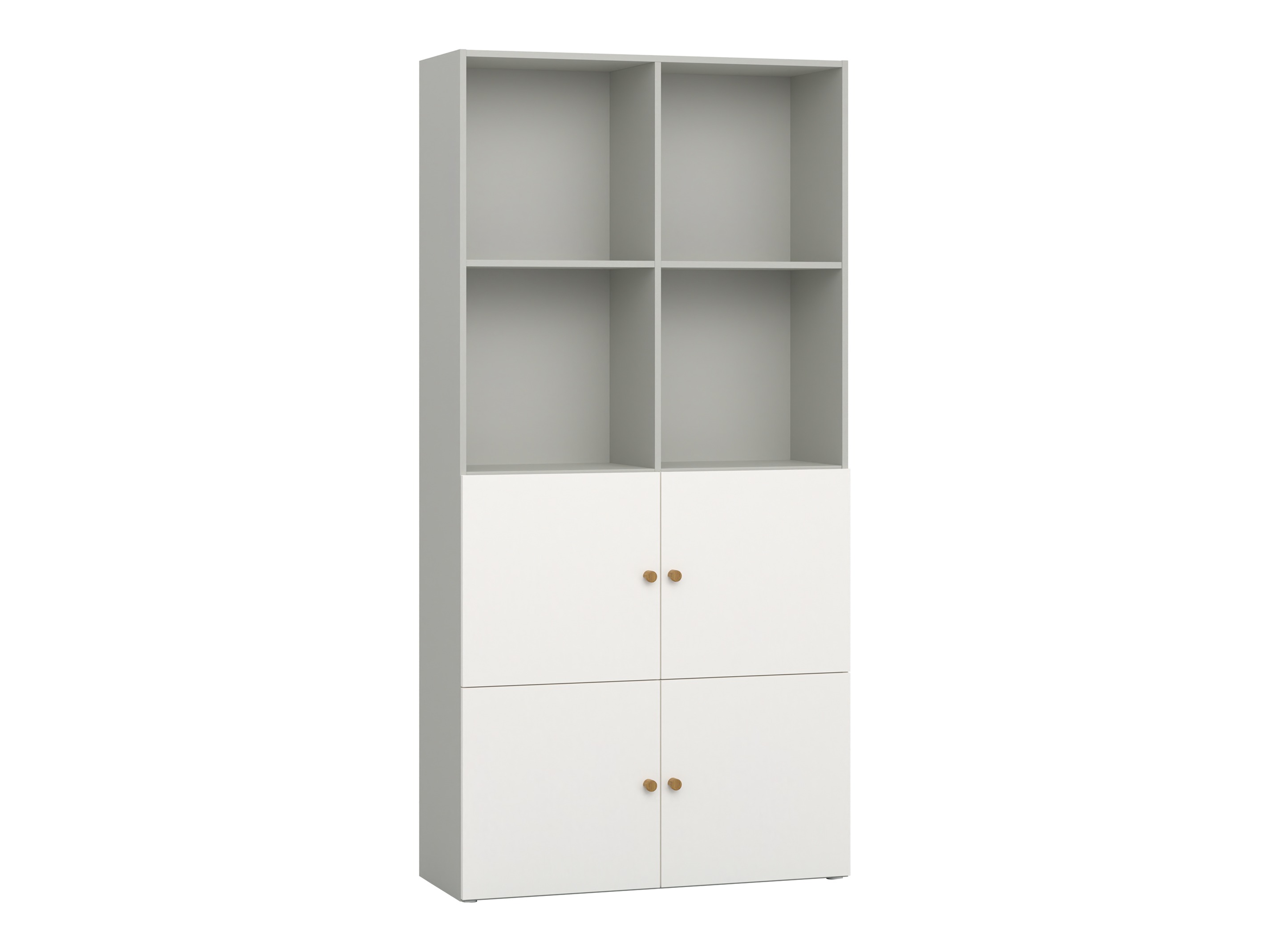 Könyvespolc Tornolo 120 (Szürke + Fehér)