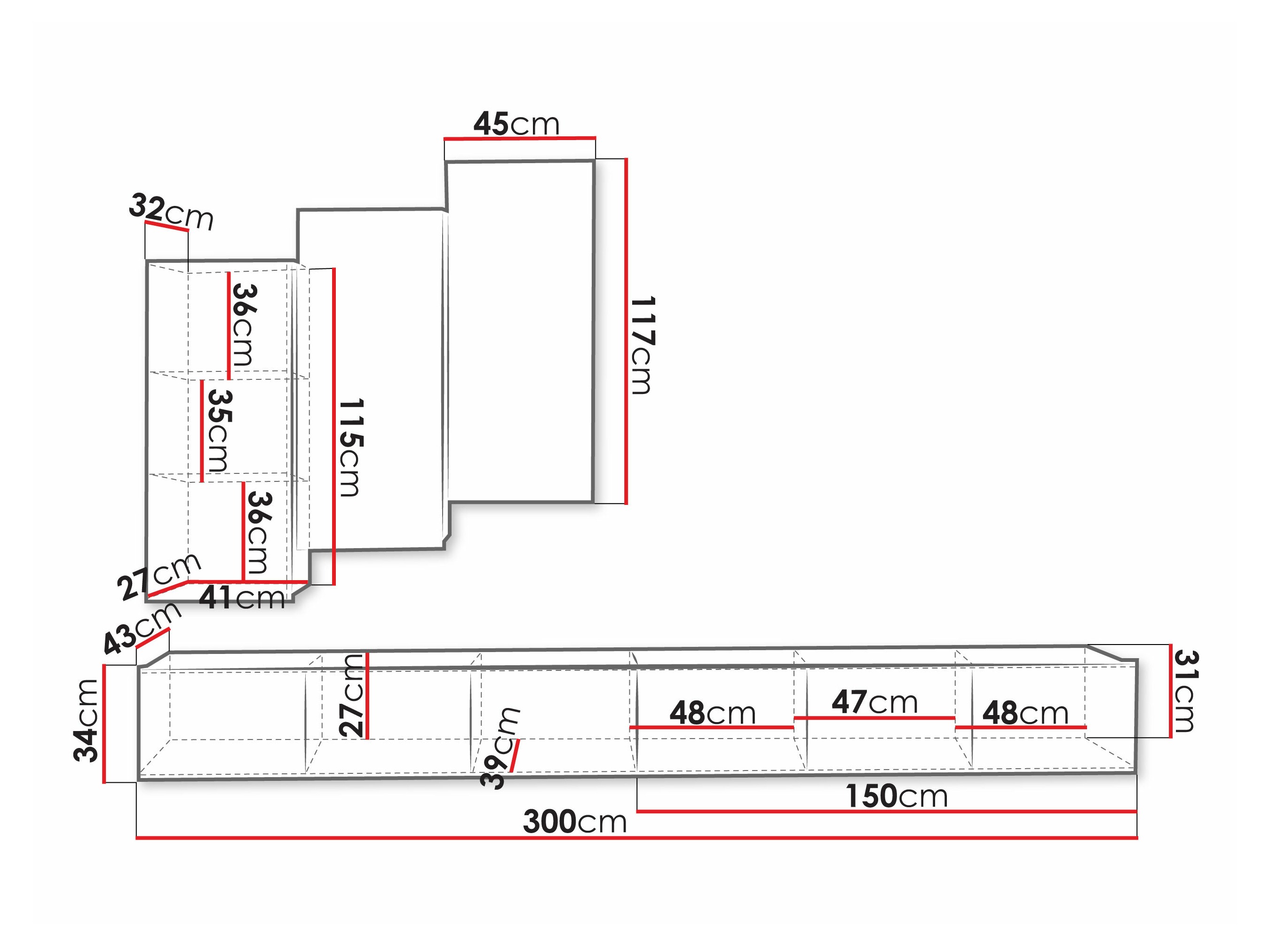 Nappali szett Remus XX (Fehér)