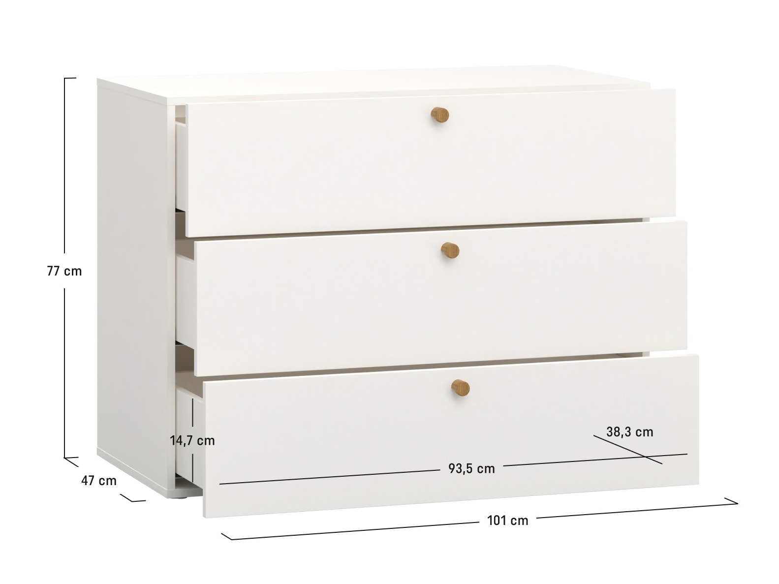 Komód Tornolo 122 (Fehér)