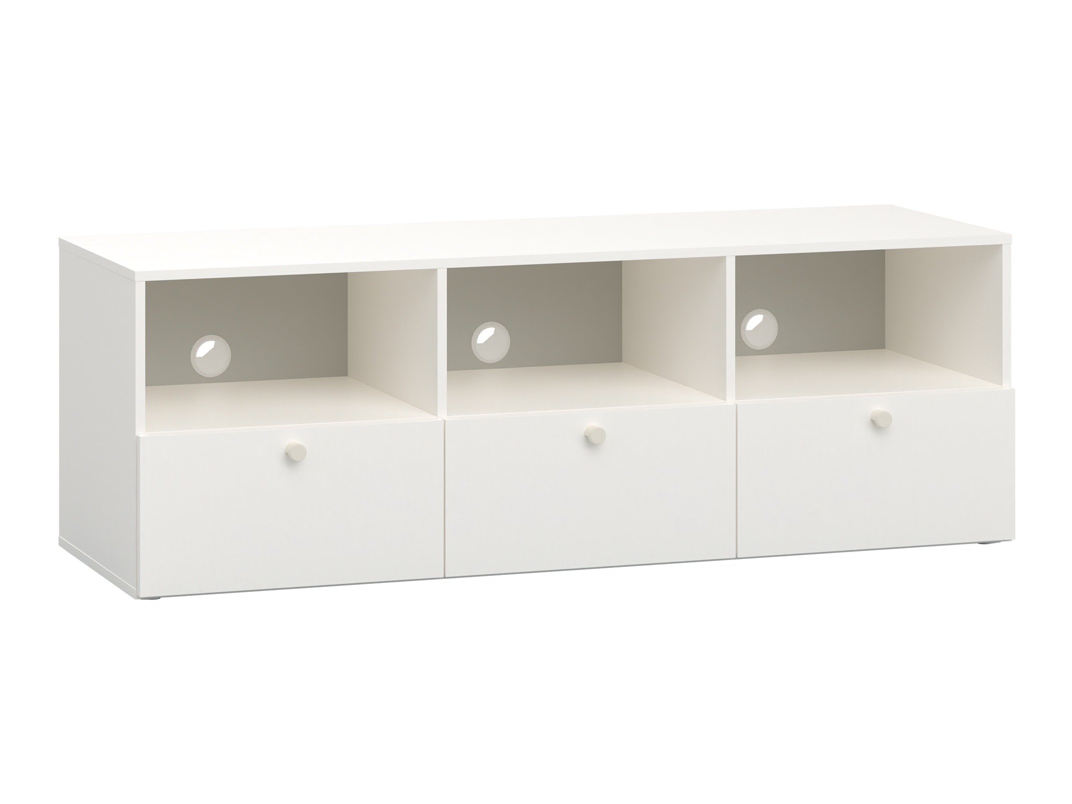 TV-állvány Tornolo 125 (Fehér + Szürke)