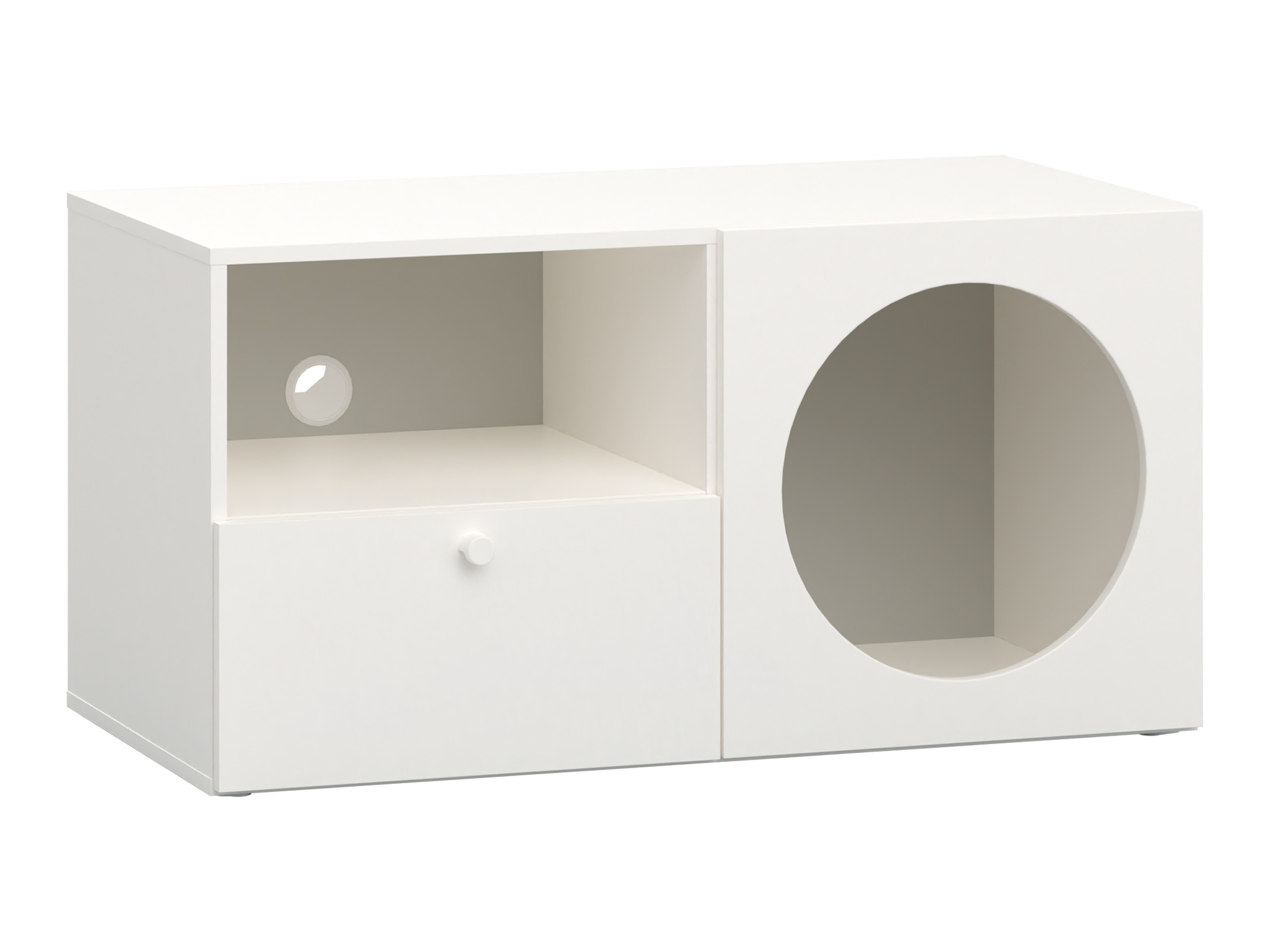 TV-állvány Tornolo 127 (Fehér + Szürke)