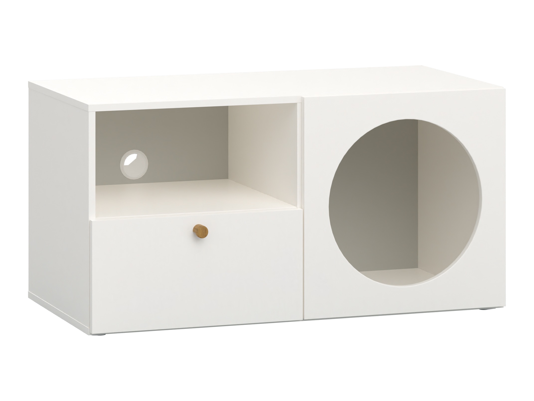 TV-állvány Tornolo 127 (Fehér + Szürke)