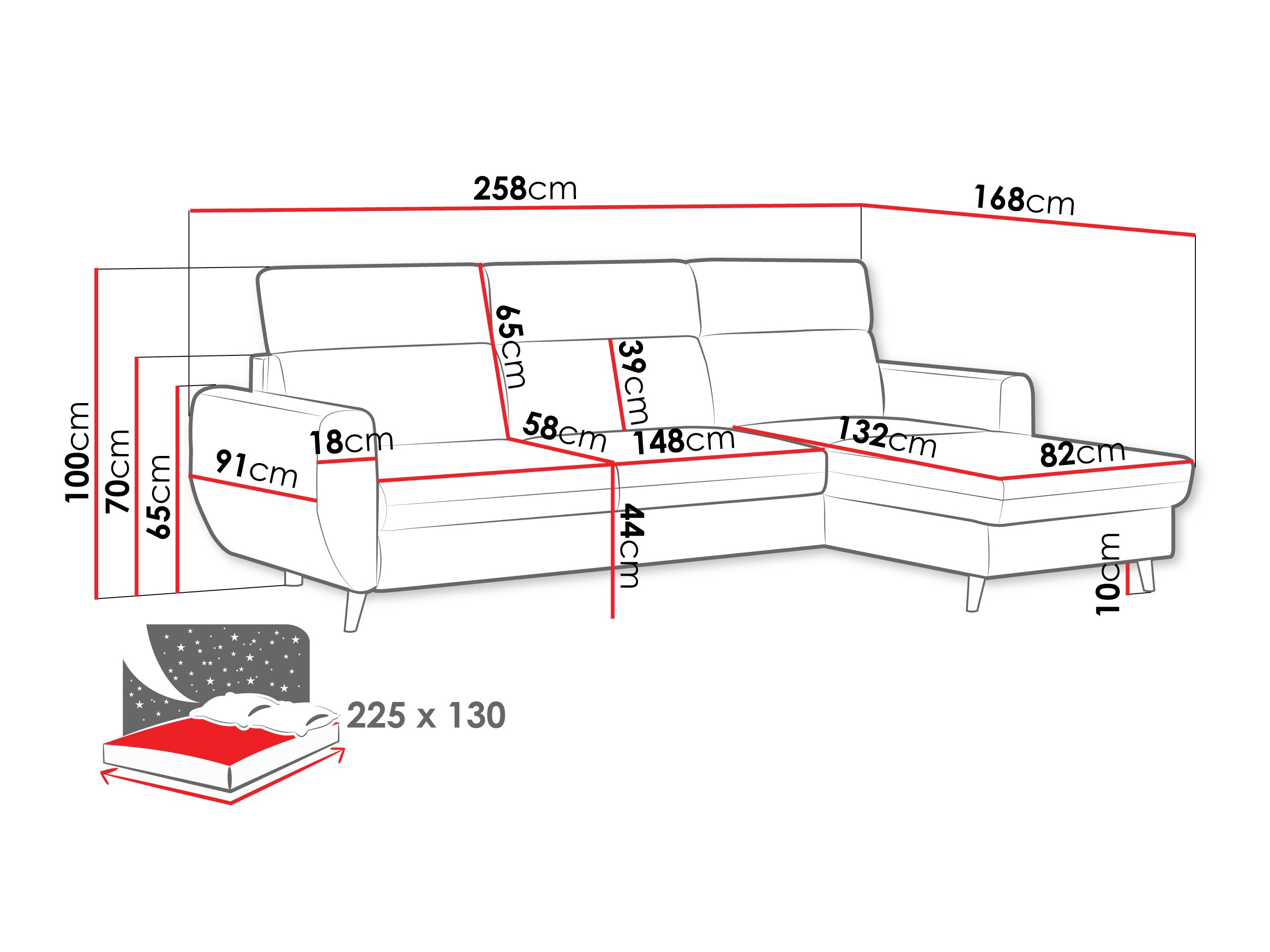 Sarokkanapé Temple 132 (Cruz 35)