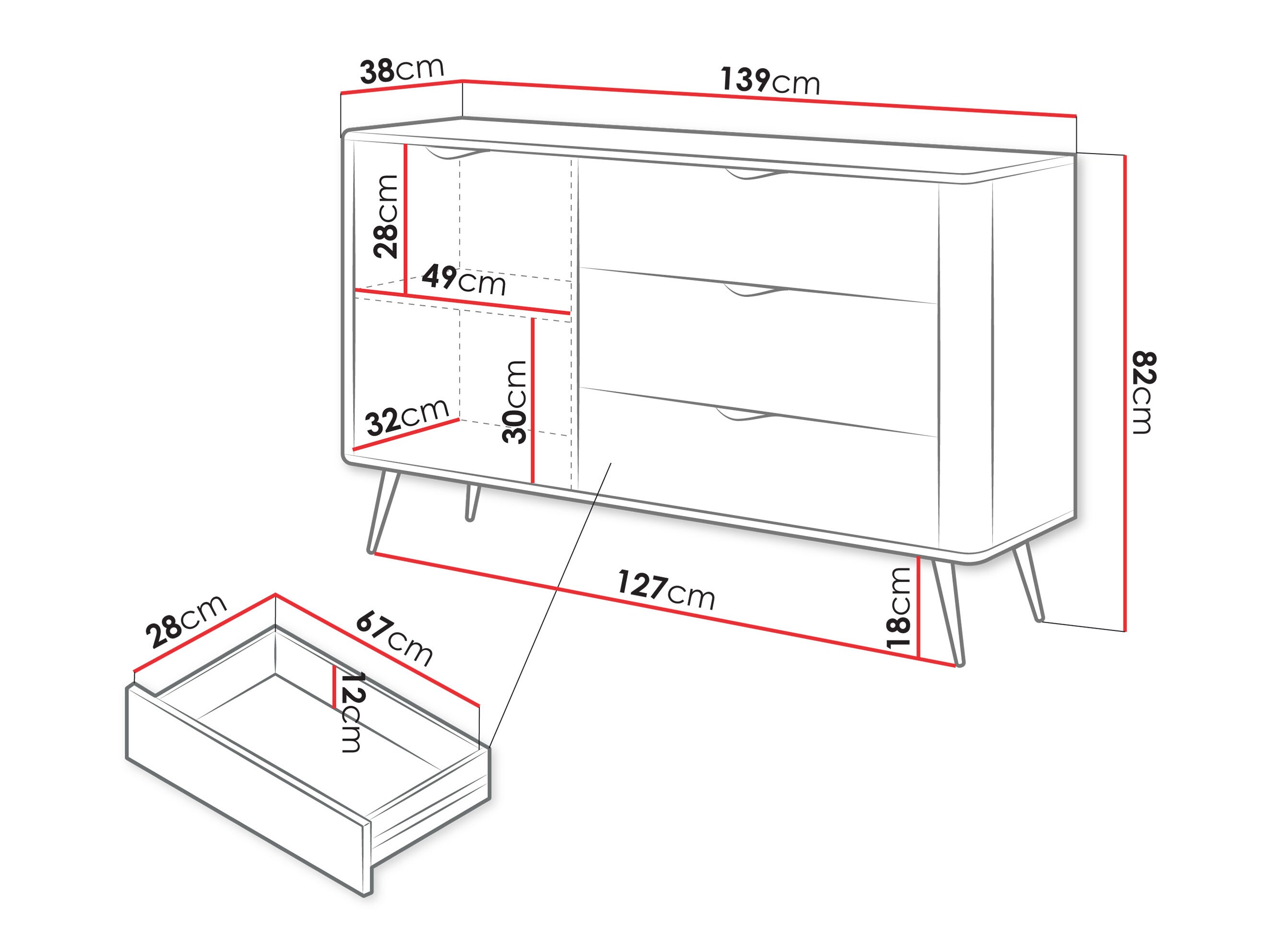 Komód Versoe 100 (Bézs)