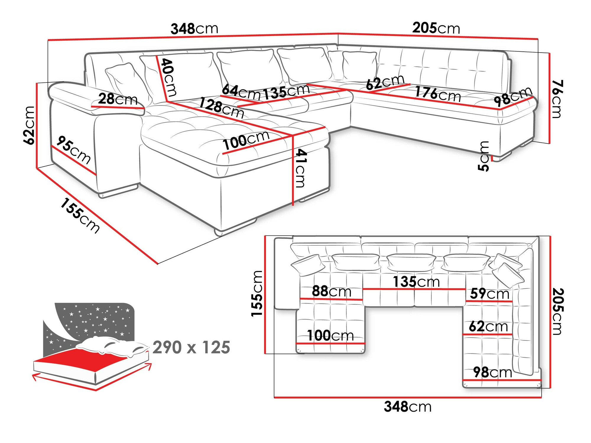 Sarokkanapé SH11351 sérült csomagolással