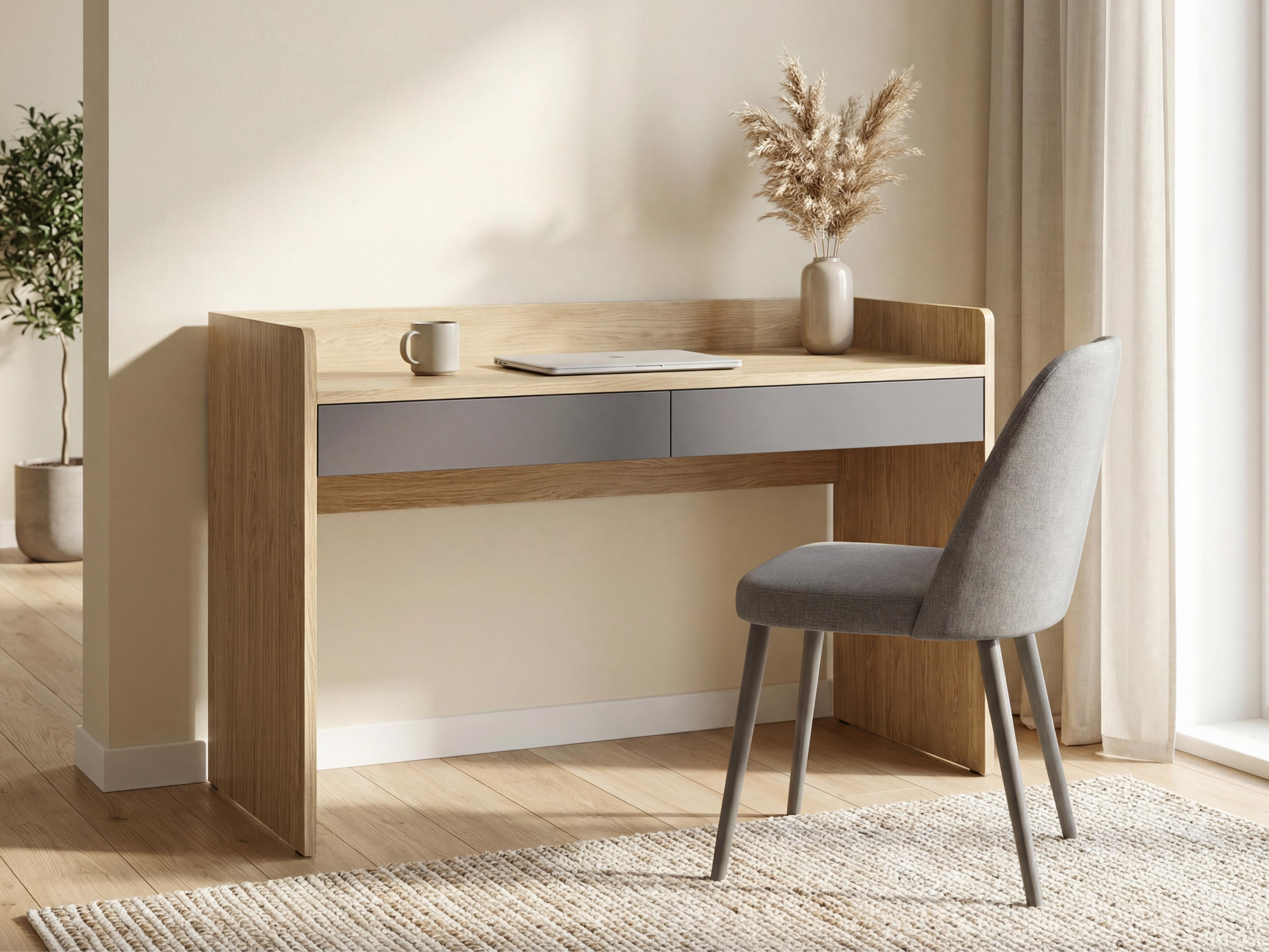 Íróasztal Velrome 101 (Tölgy + Grafit)