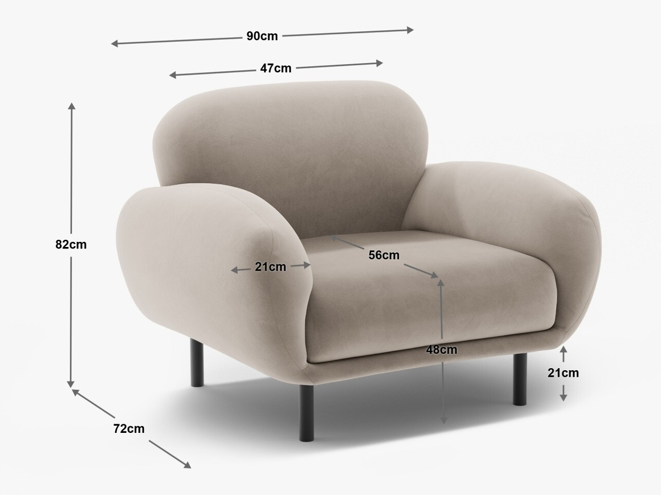 Fotel Beckley 345 (Casino Fekete)