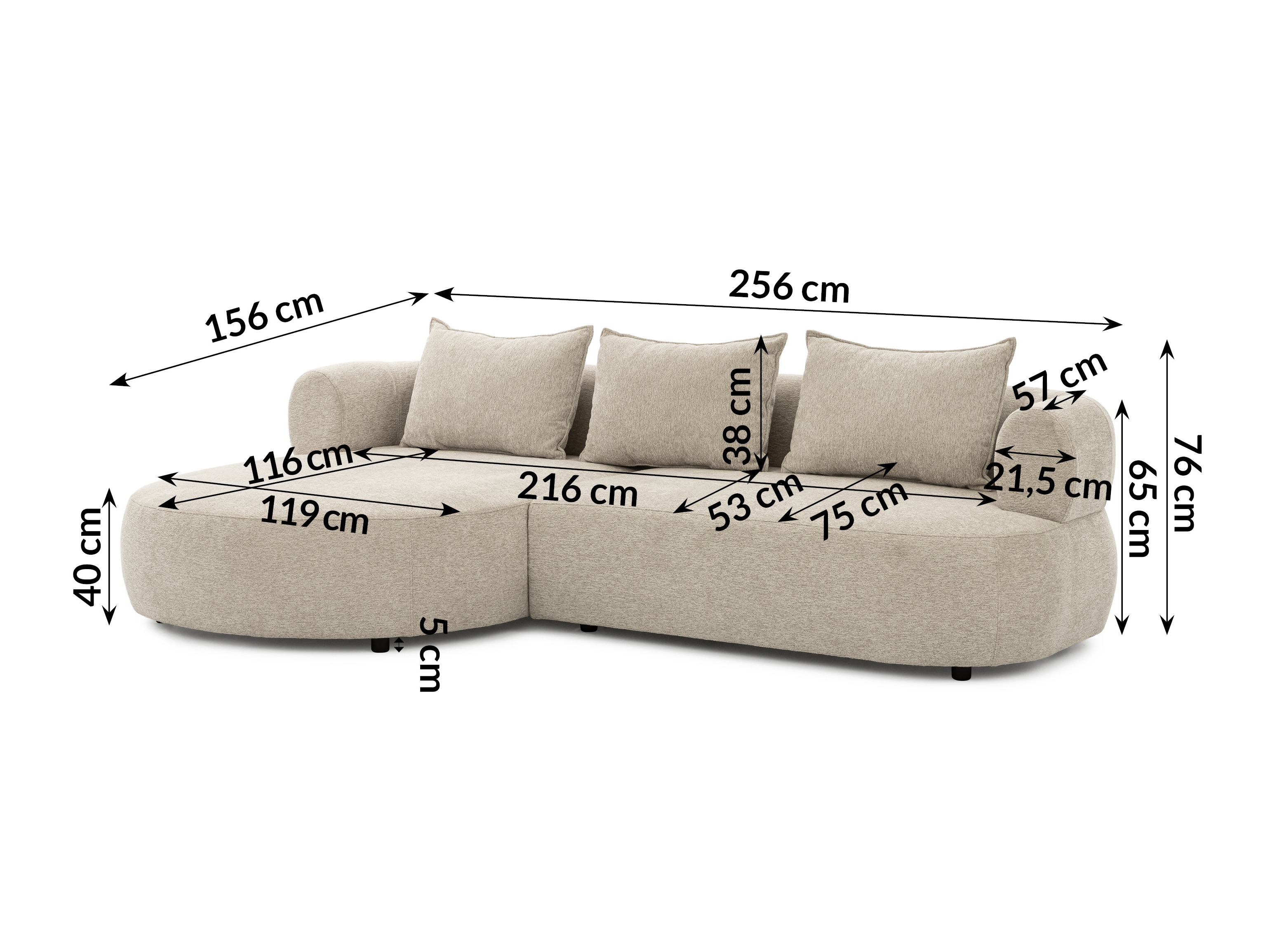 Sarokkanapé SH11358 kisebb sérüléssel