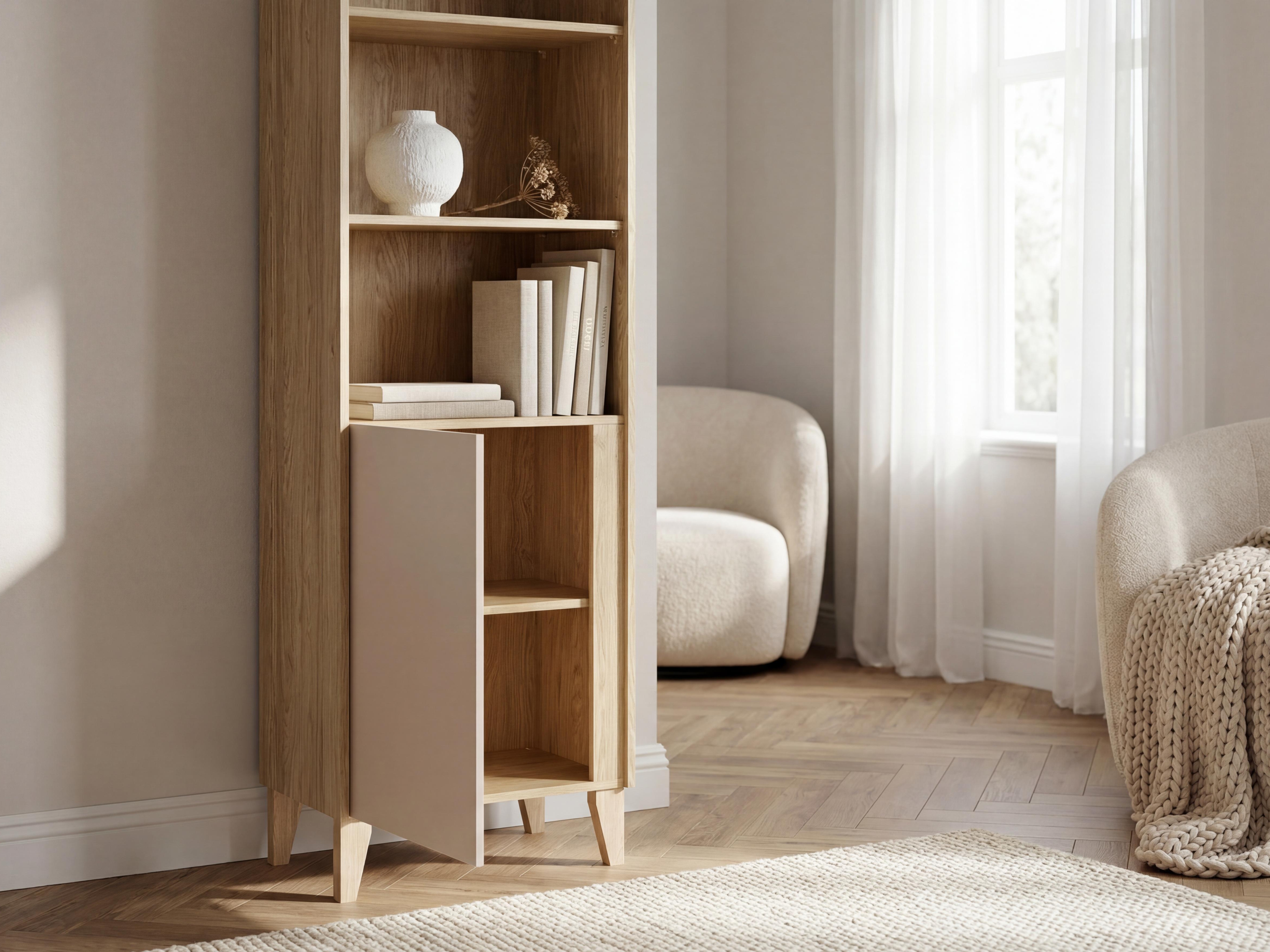 Könyvespolc Velrome 103 (Tölgy + Bézs)