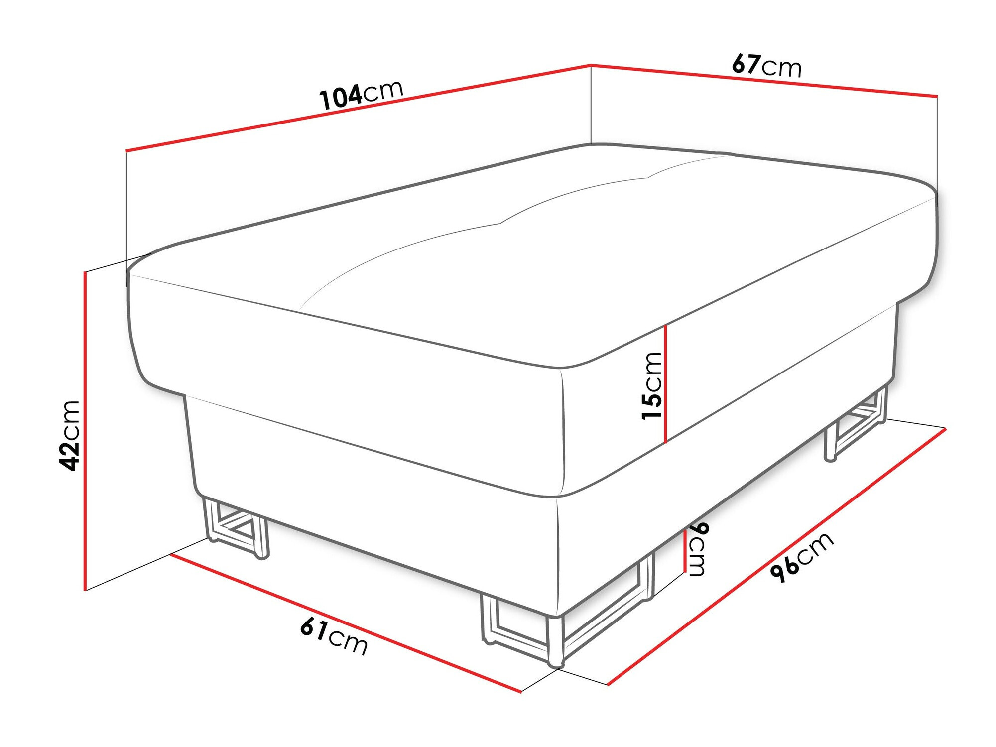 Kárpitozott pad SH11359