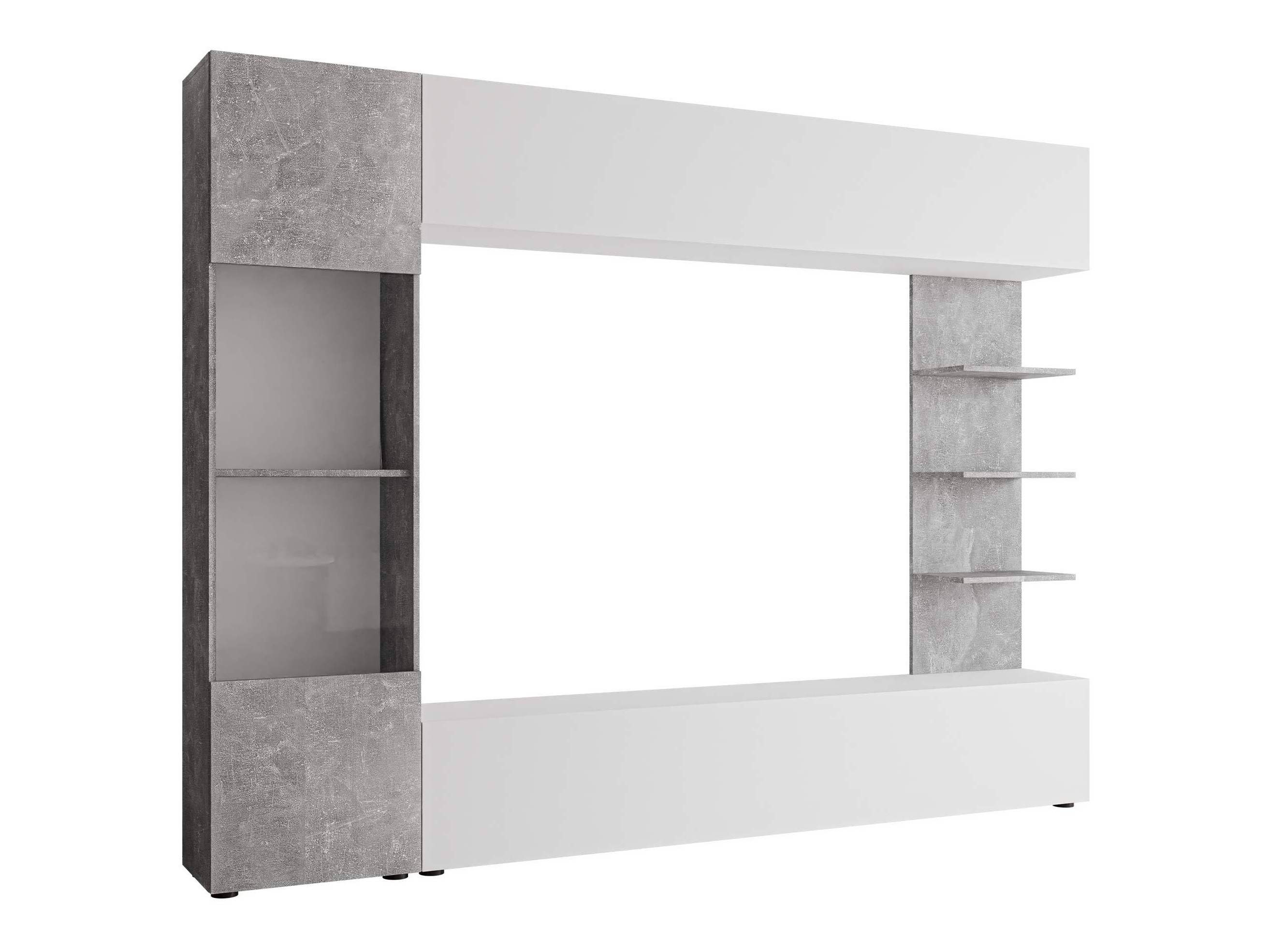 Nappali szett Comfivo Animus (Fehér + Beton)