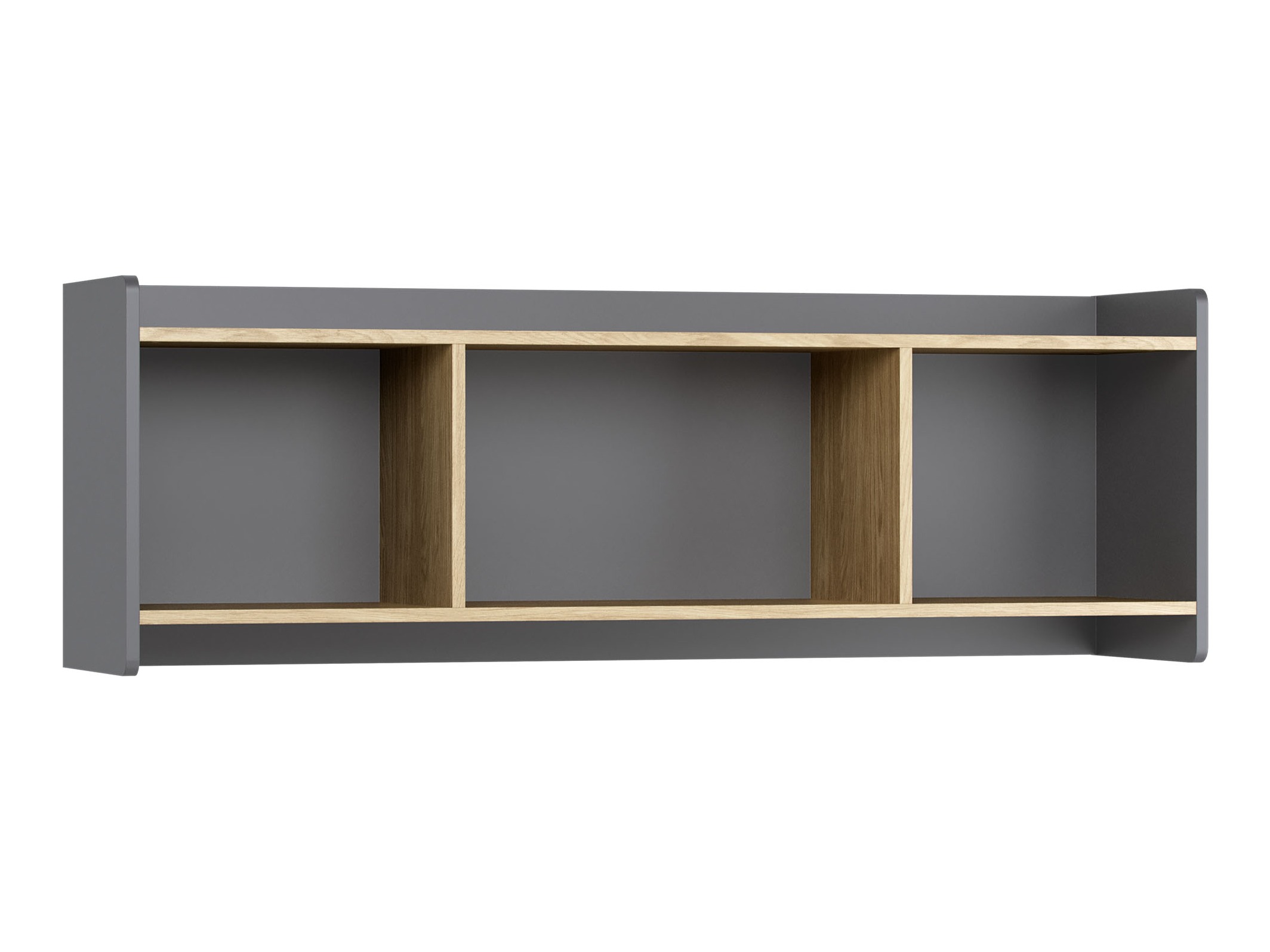 Fali polc Velrome 107 (Tölgy + Grafit)