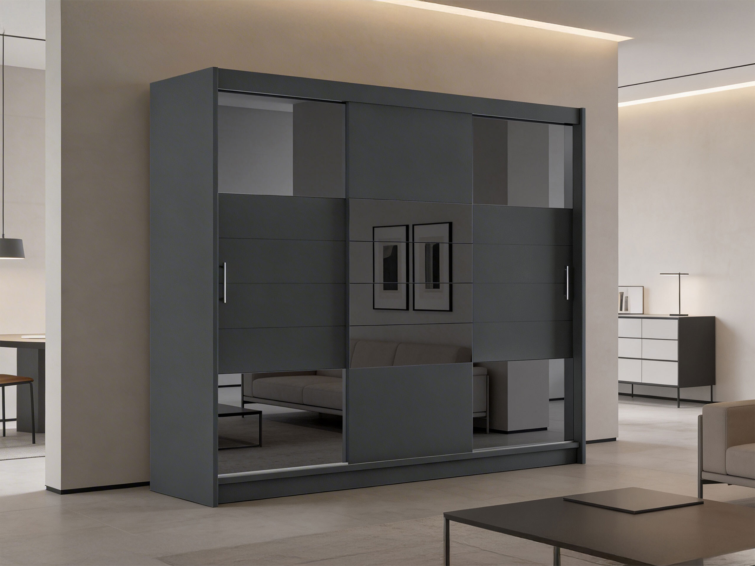 Gardróbszekrény Honolulu 102 (Grafit)