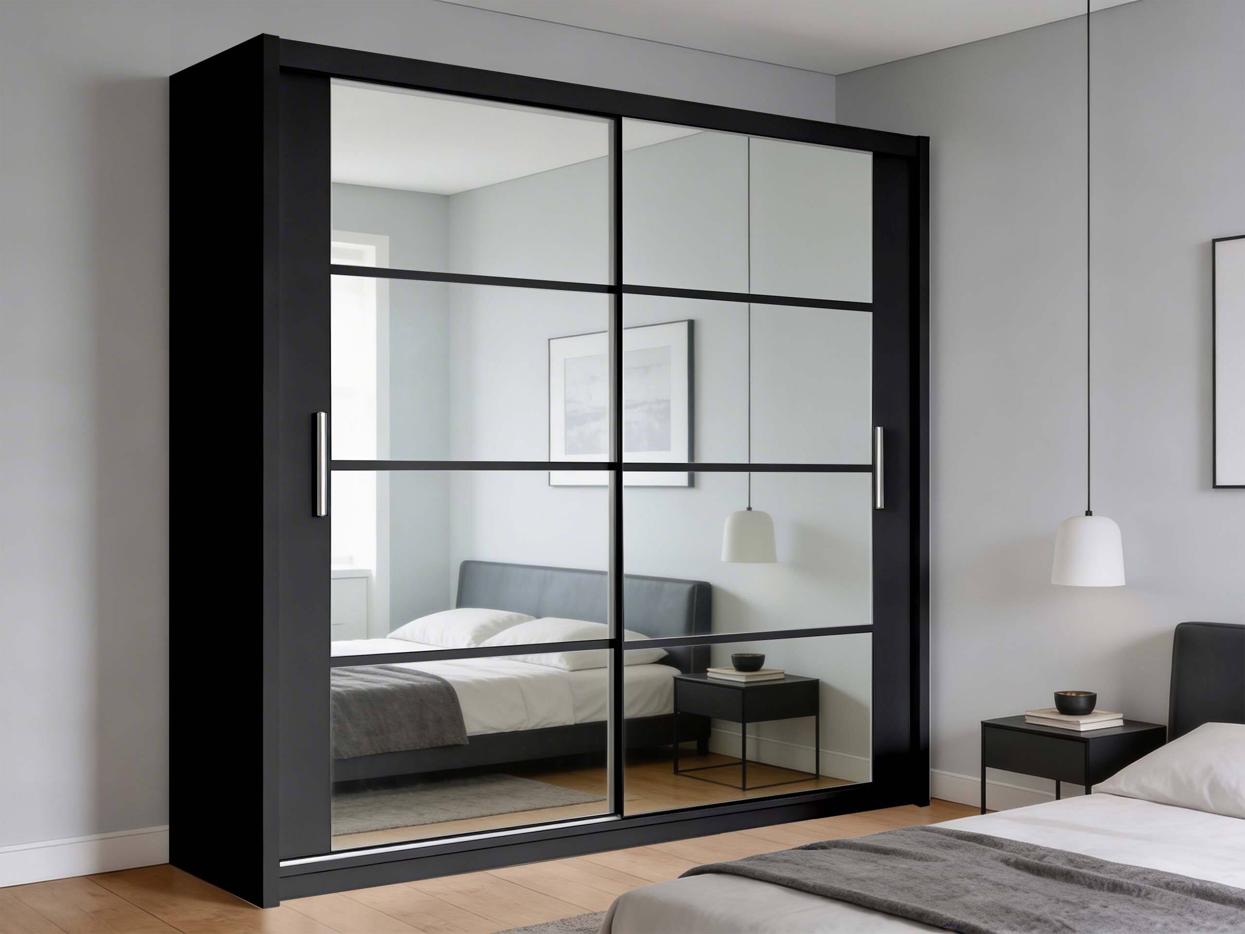 Gardróbszekrény Honolulu 201 (Fekete)