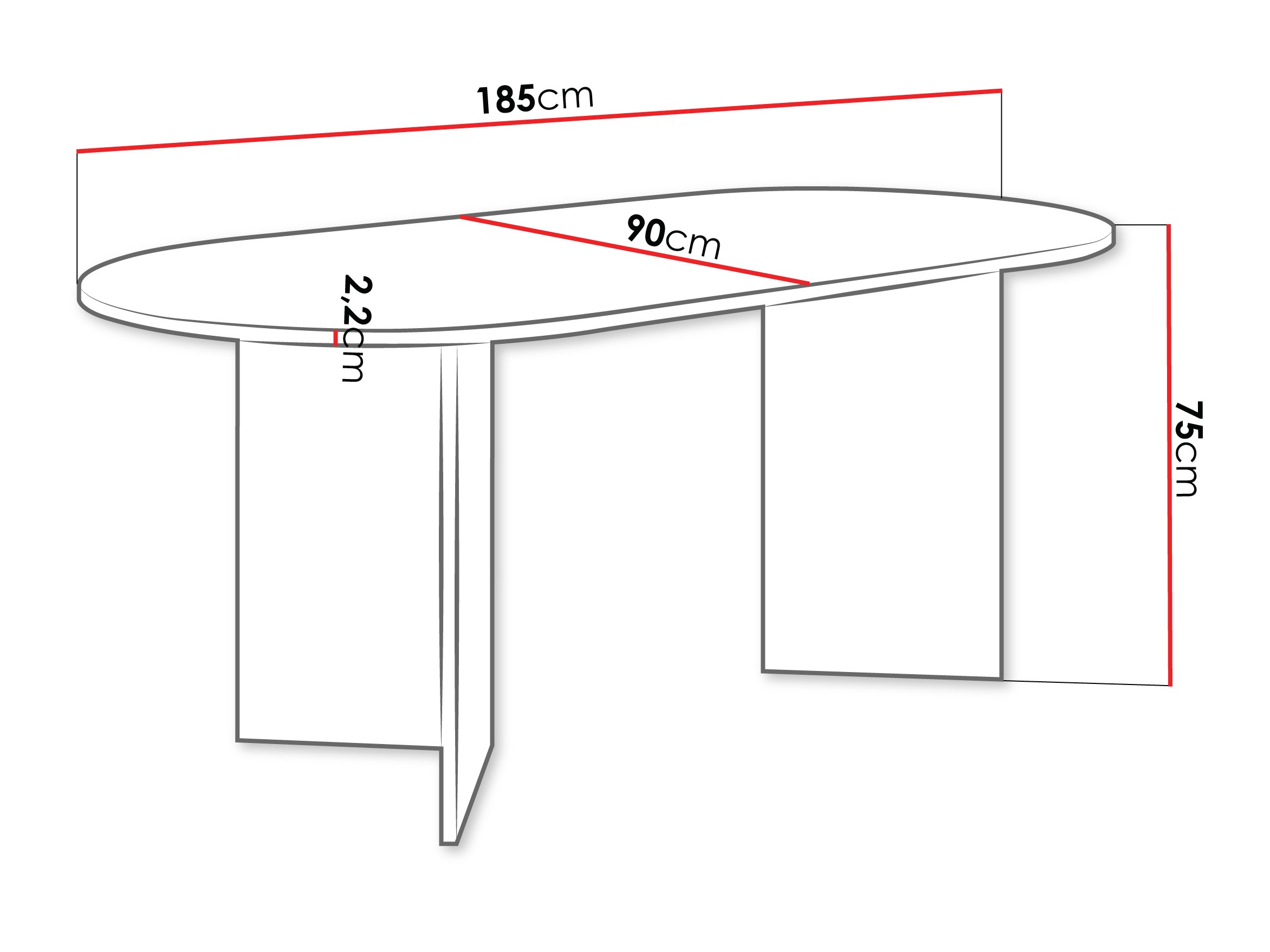 Asztal Comfivo 508 (Dió)