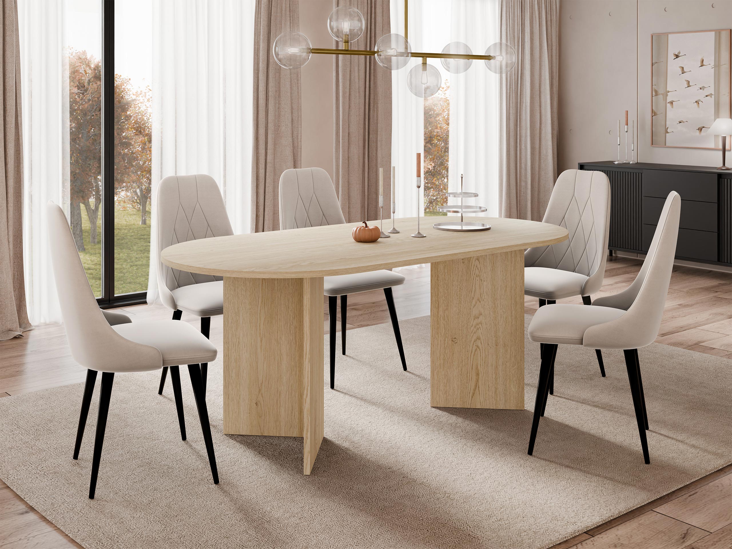 Asztal Comfivo Fungus (Tölgy)