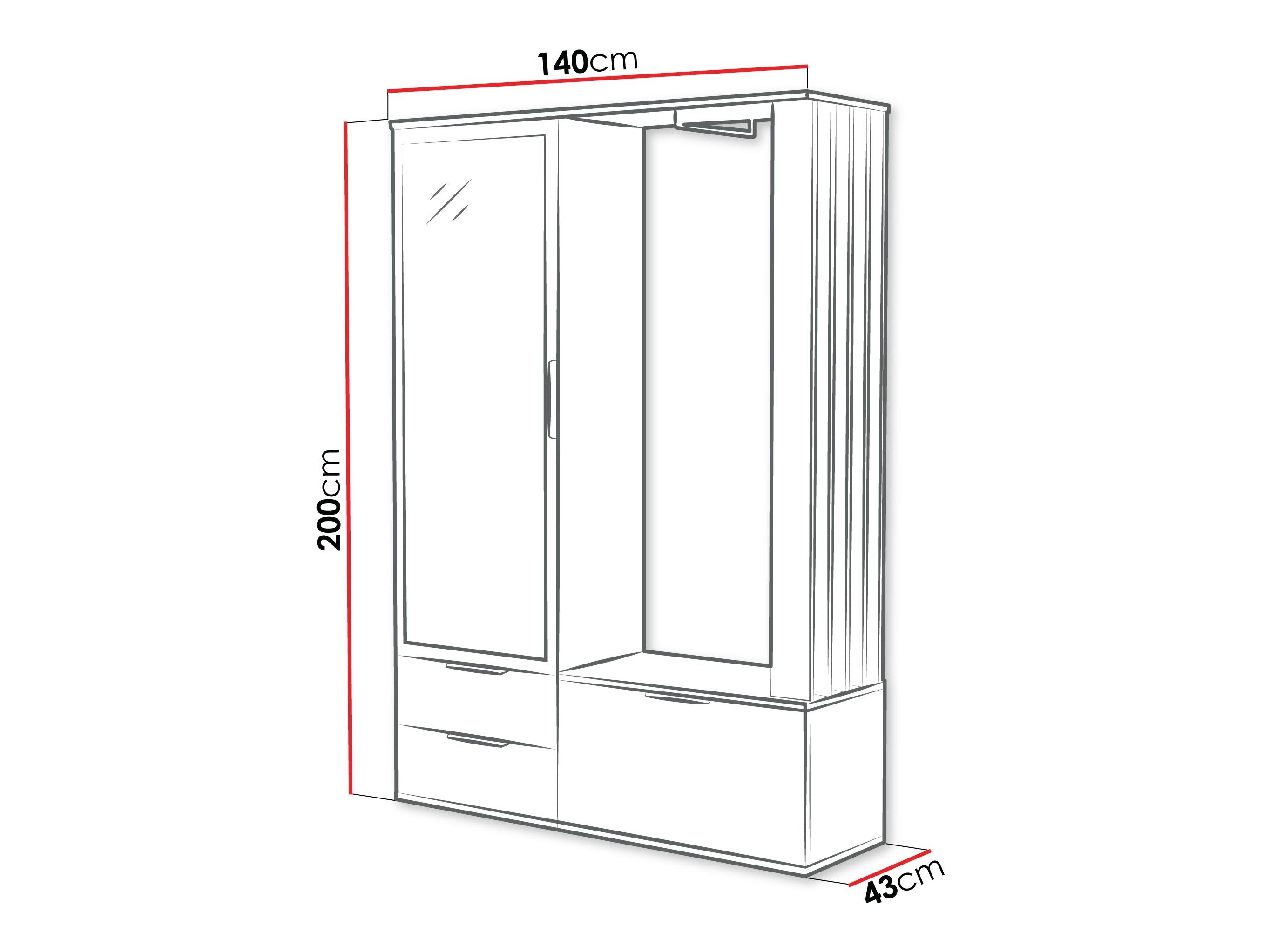 Előszoba garnitúra Honolulu 261