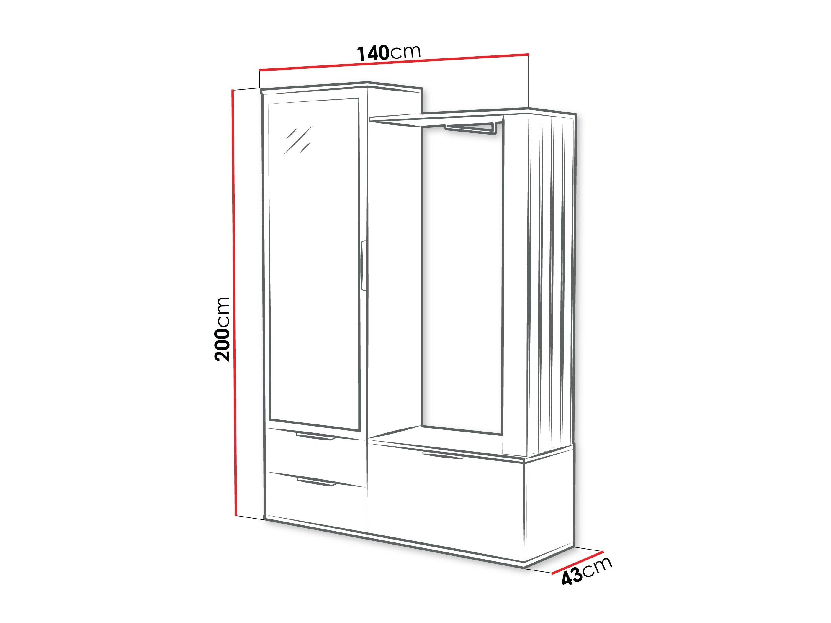 Előszoba garnitúra Honolulu 262