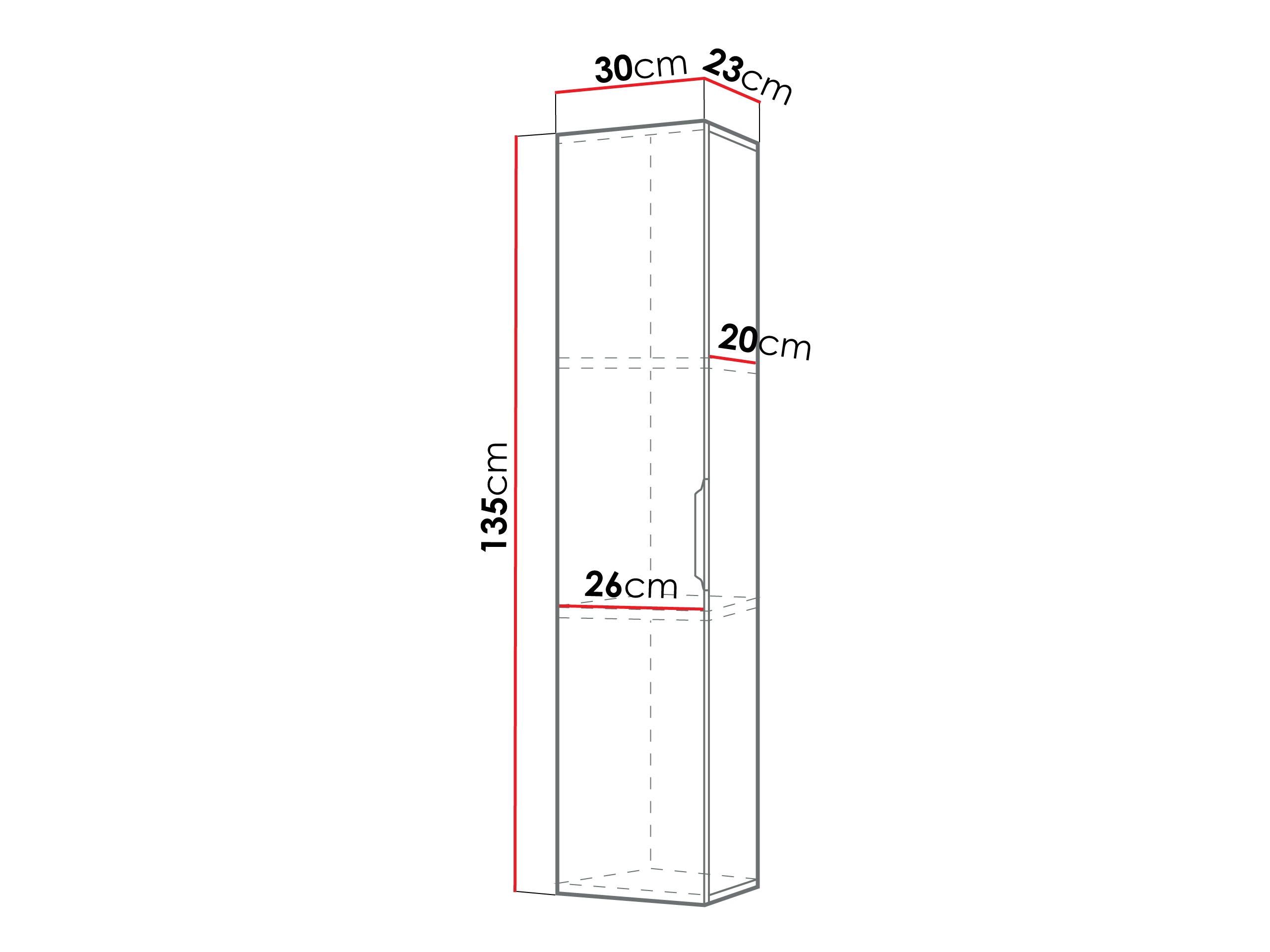Fali fürdőszoba szekrény Comfivo 507
