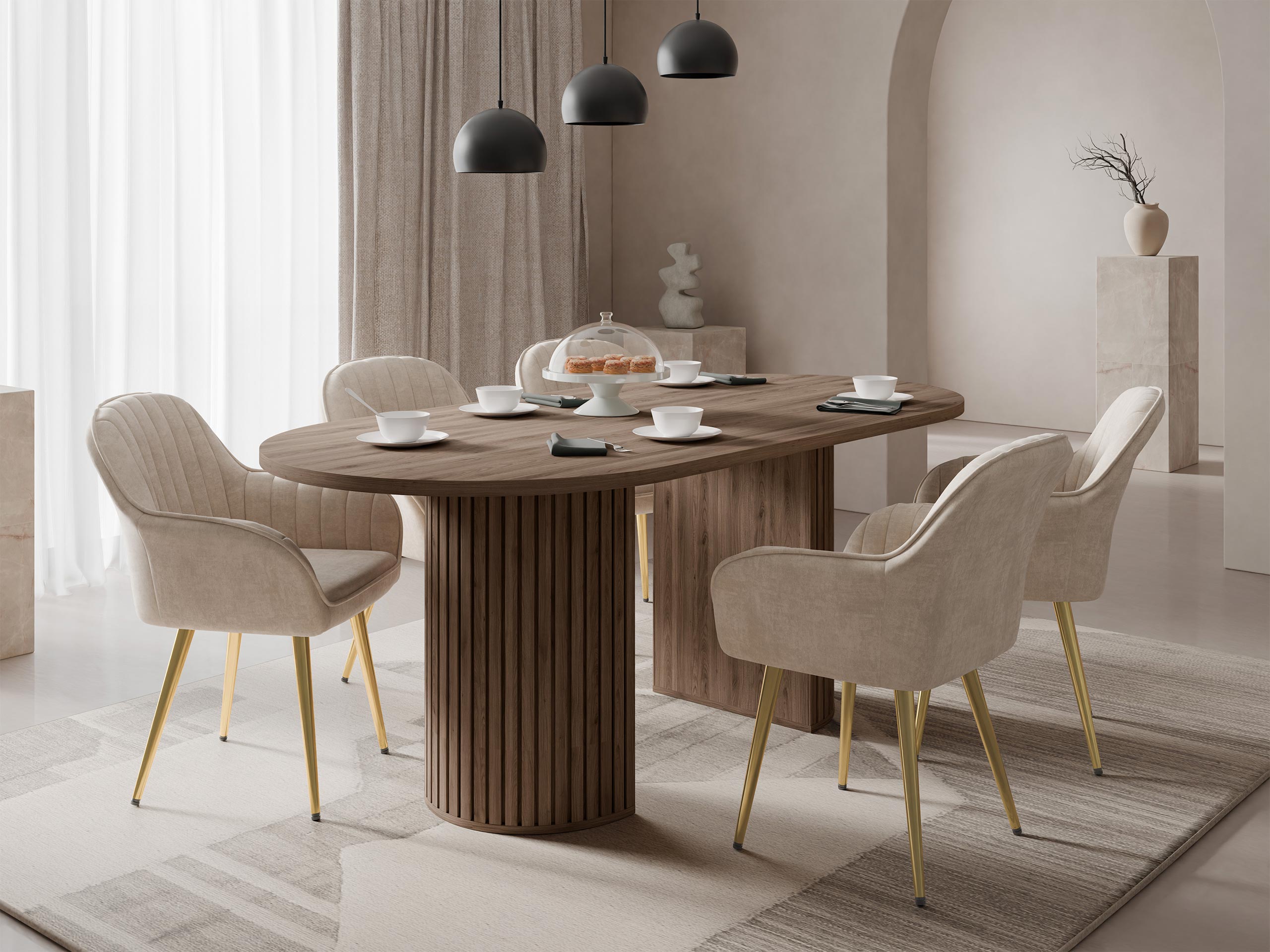 Asztal Comfivo Ulma (Dió)