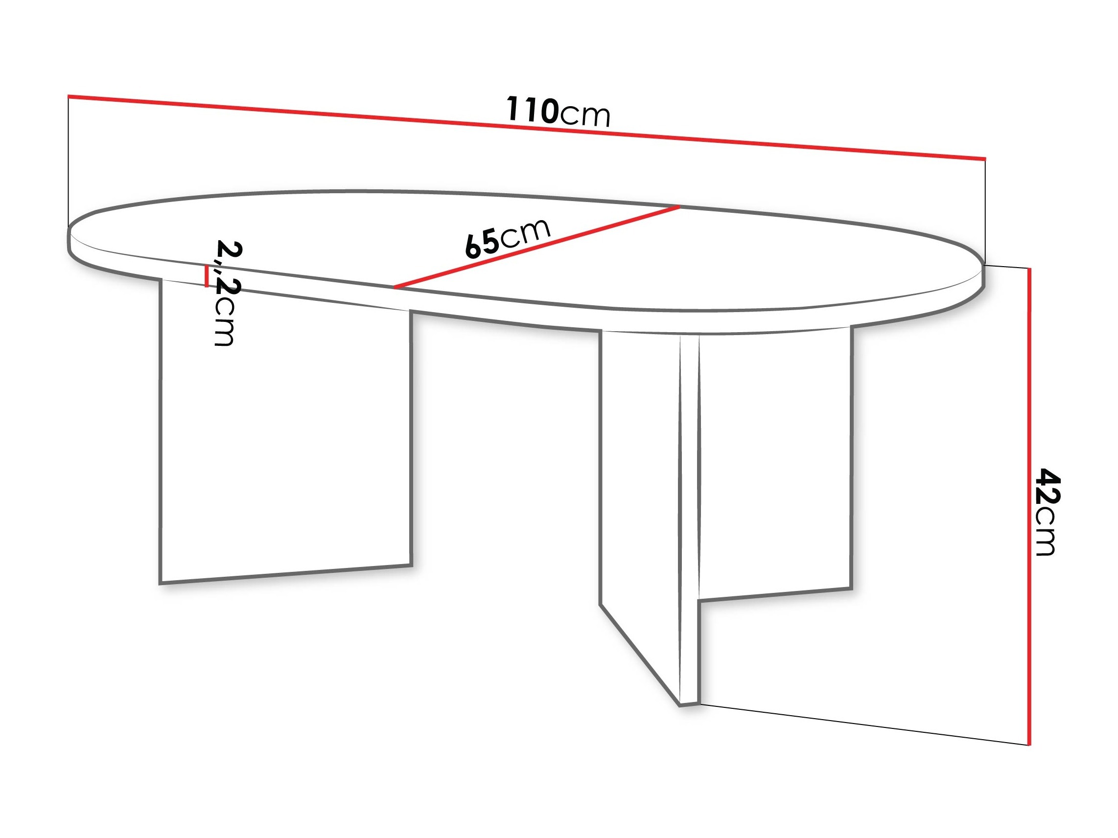 Dohányzóasztal Comfivo Fungus (Tölgy)