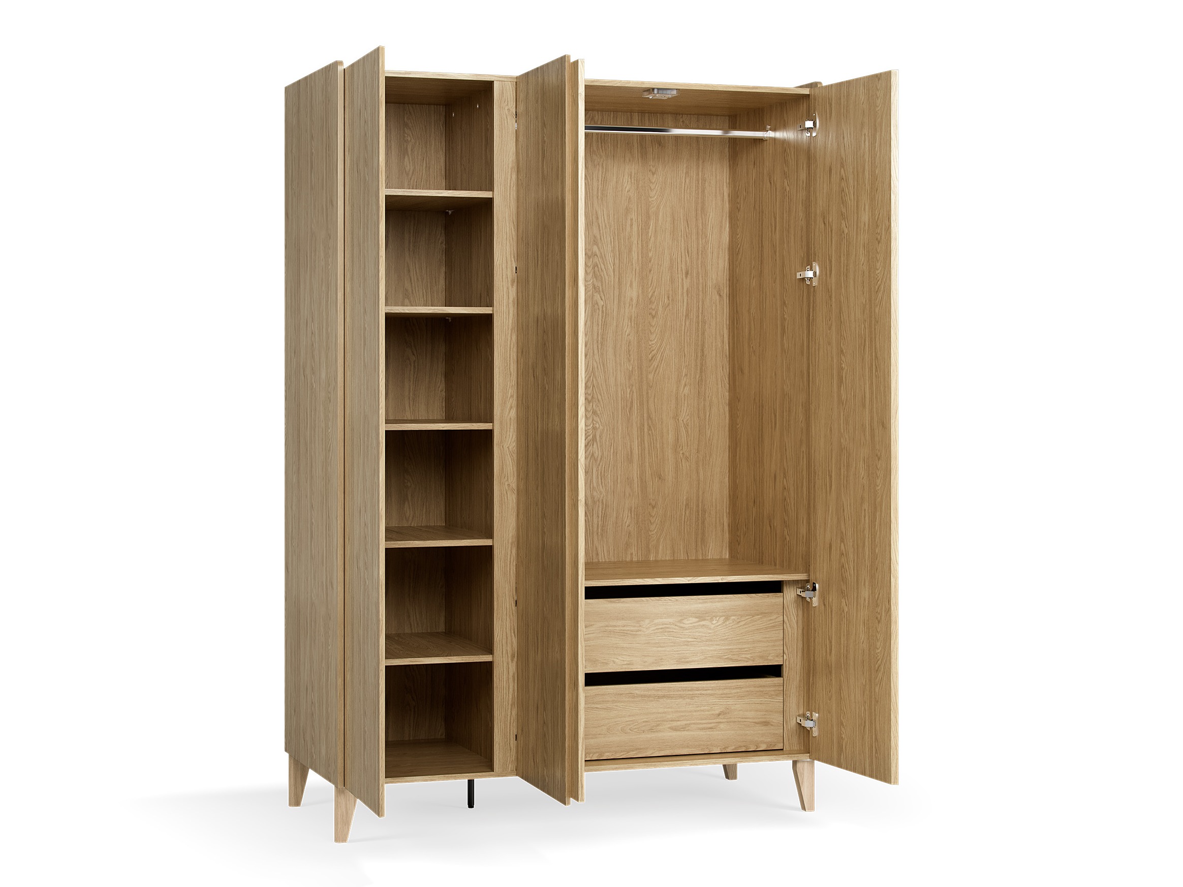 Gardróbszekrény Velrome 110 (Tölgy)