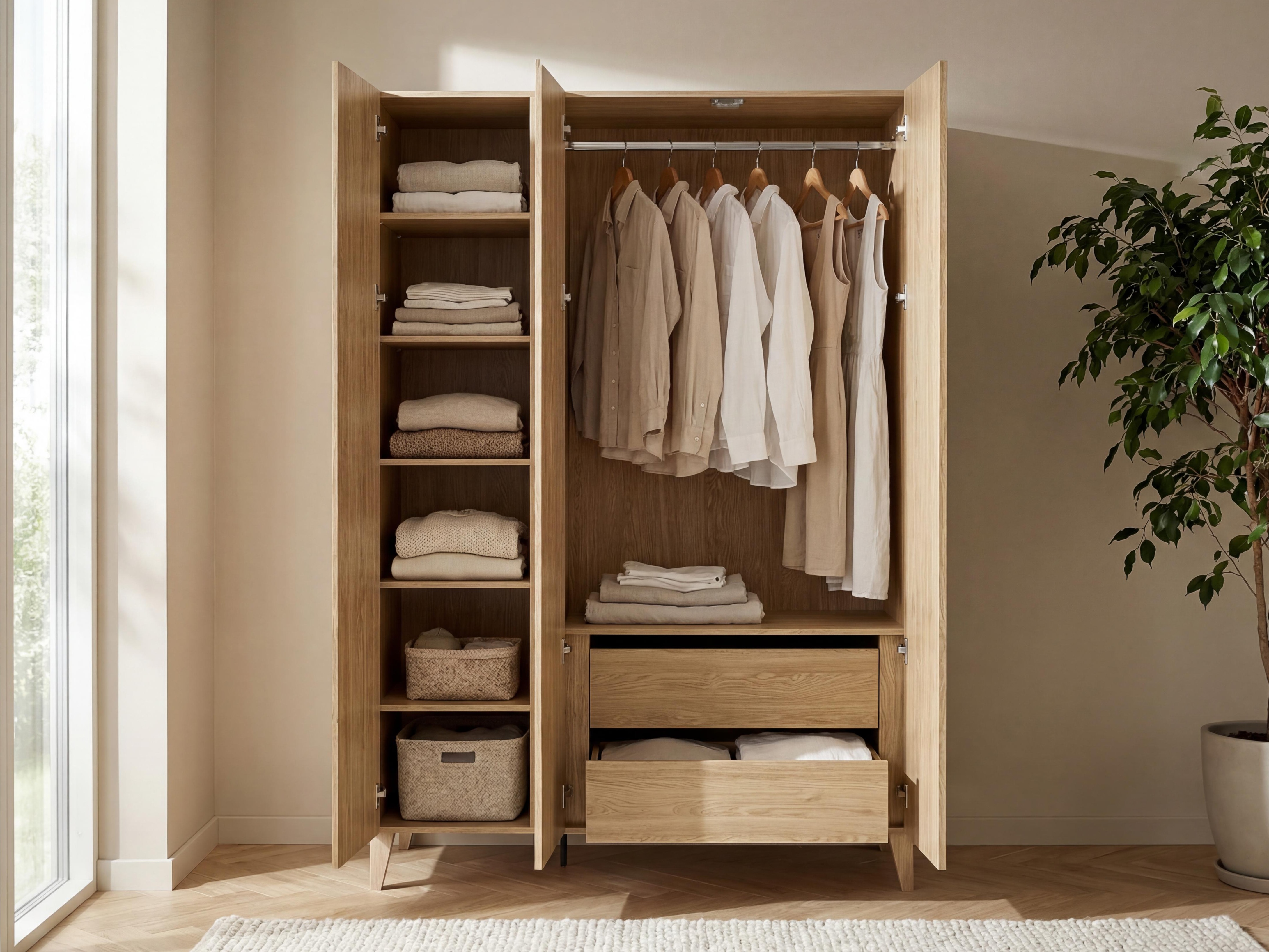 Gardróbszekrény Velrome 110 (Tölgy)