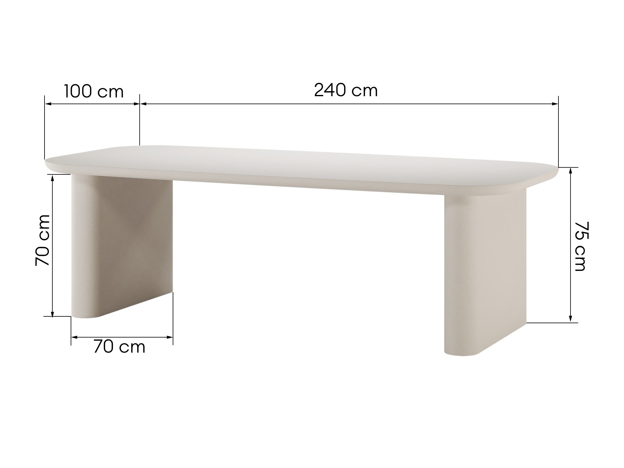 Kerti asztal Burleson 586