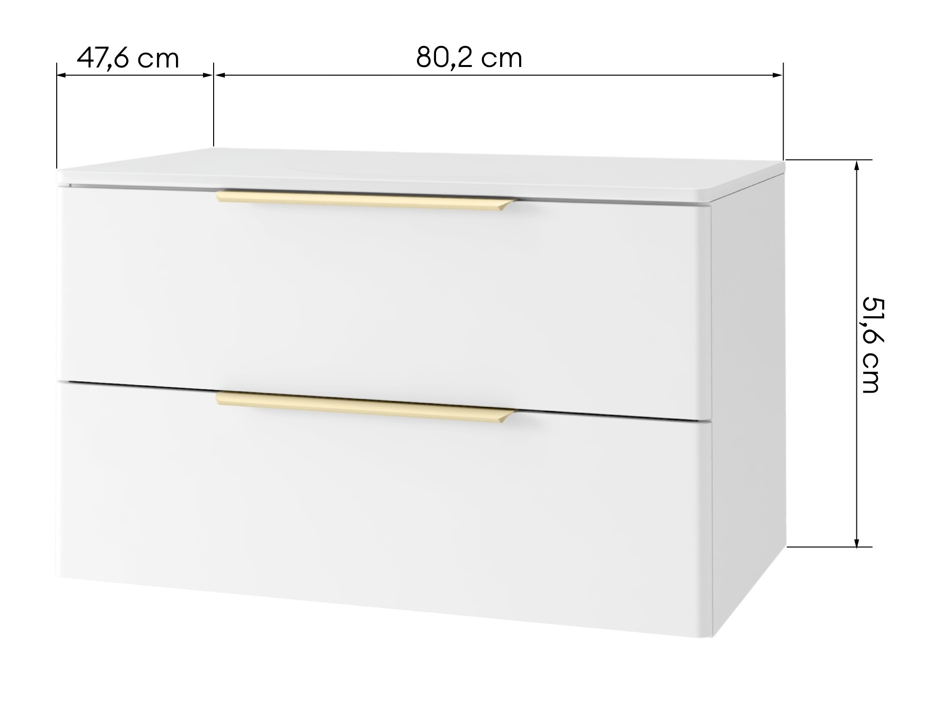 Fali szekrény mosdónak Burleson 596