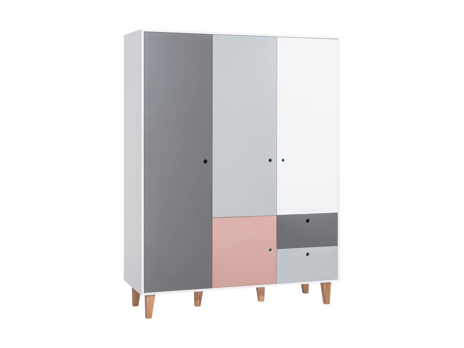 Gardróbszekrény Domfera 101 (Rózsaszín)