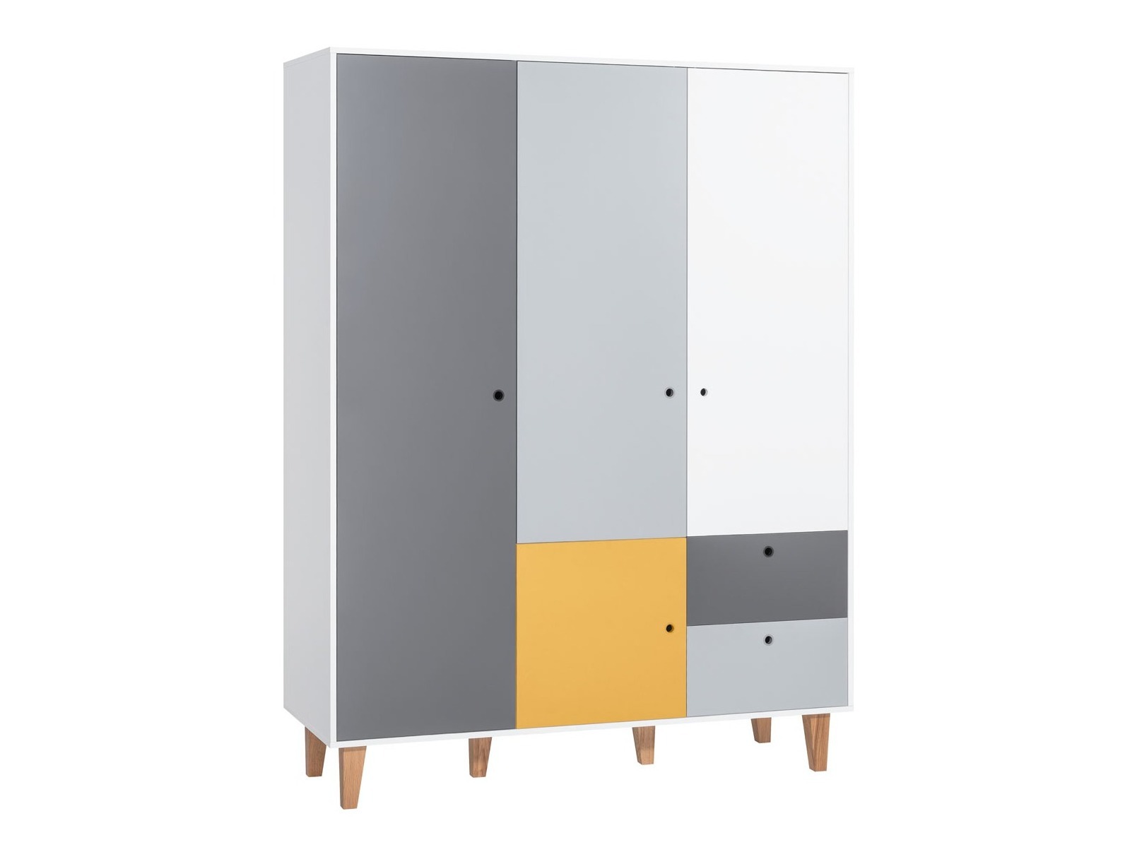 Gardróbszekrény Domfera 101 (Sárga)
